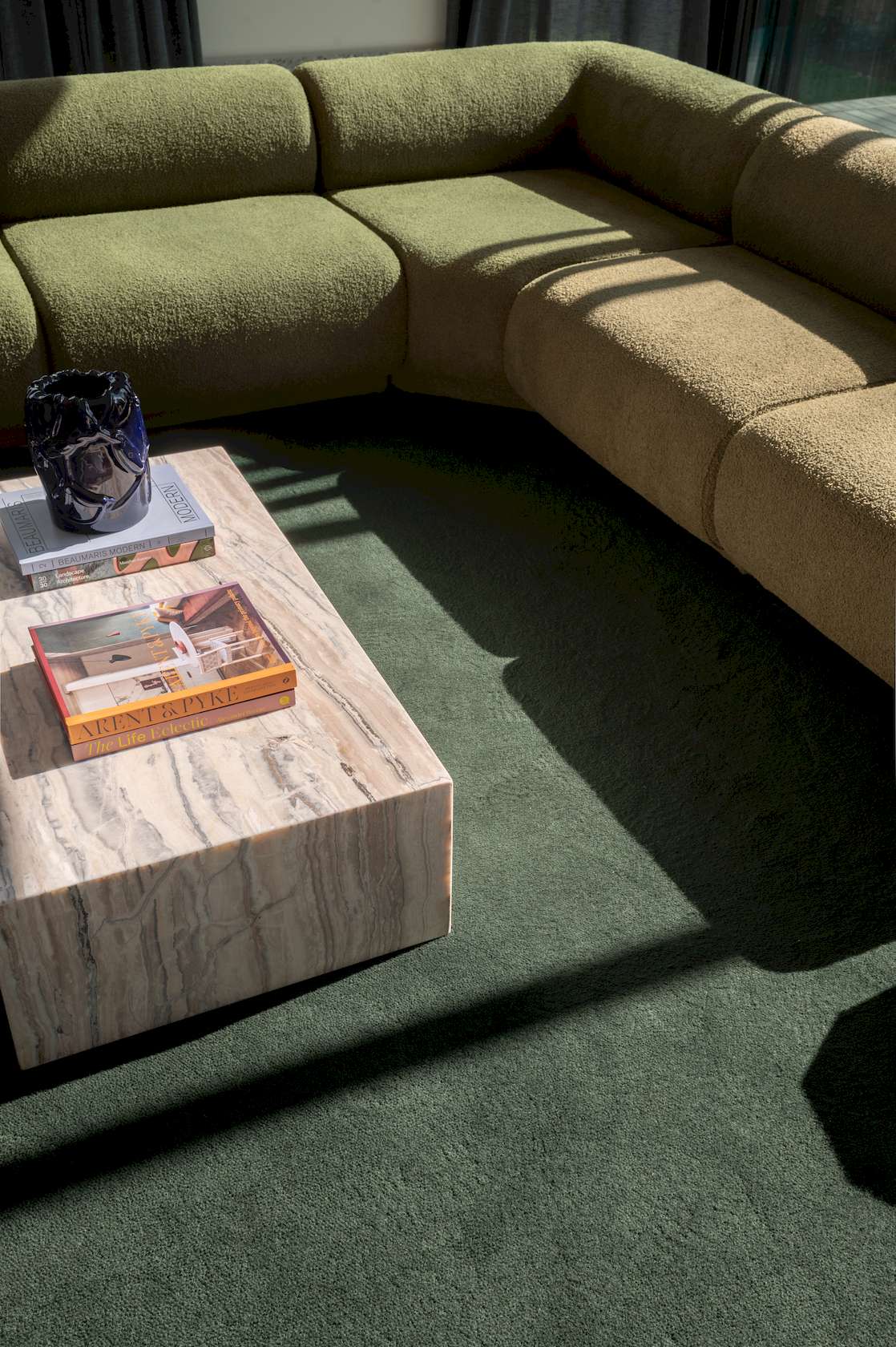 Rowen Modular Sofa - Curve No Arm - Wade Stone - Floor Stock