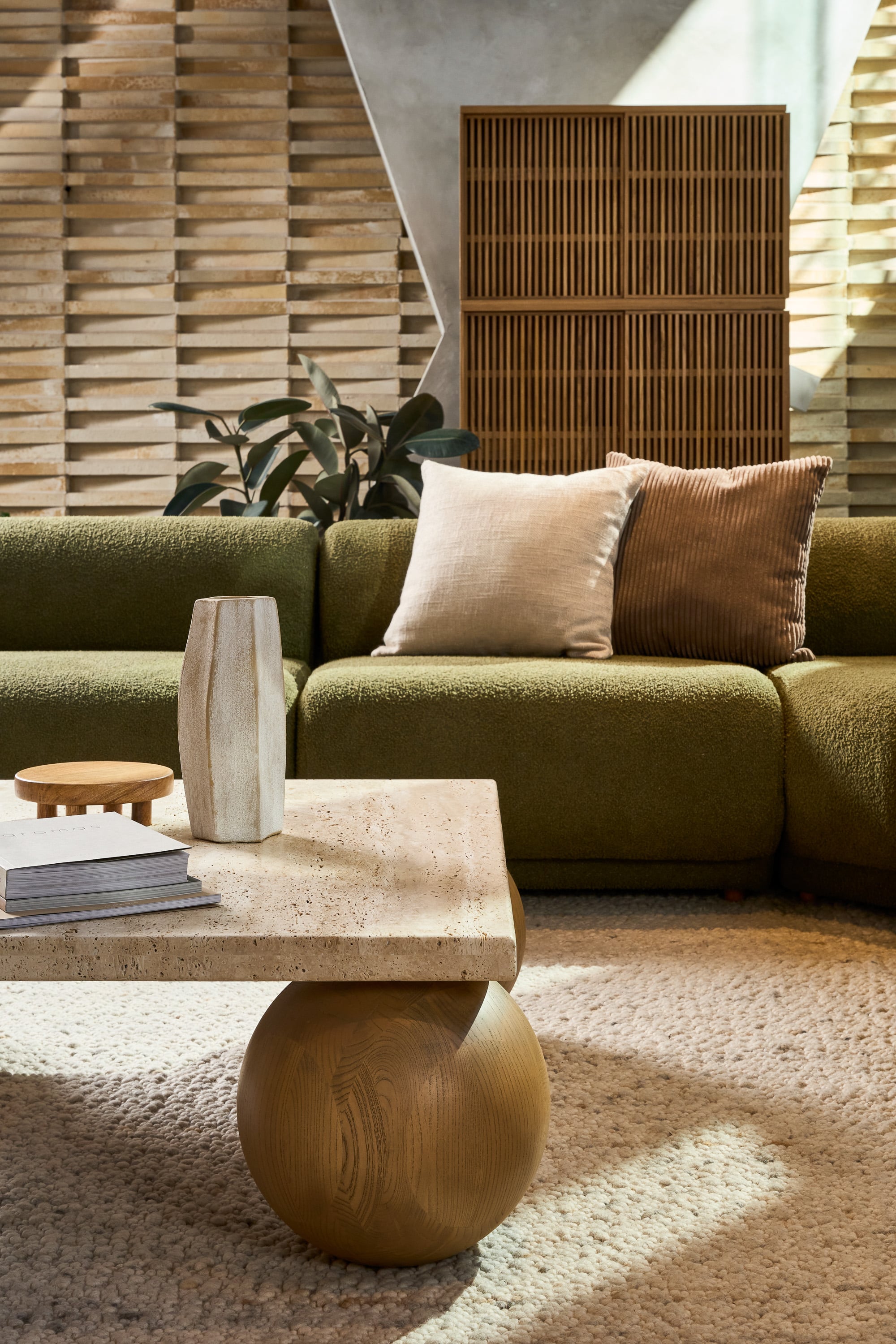 Rowen Modular Sofa - Curve No Arm - Wade Stone - Floor Stock