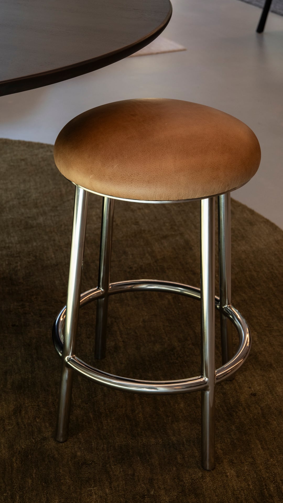 The Standard Counter Stool - Butter Coco Brown Leather - Floor Stock