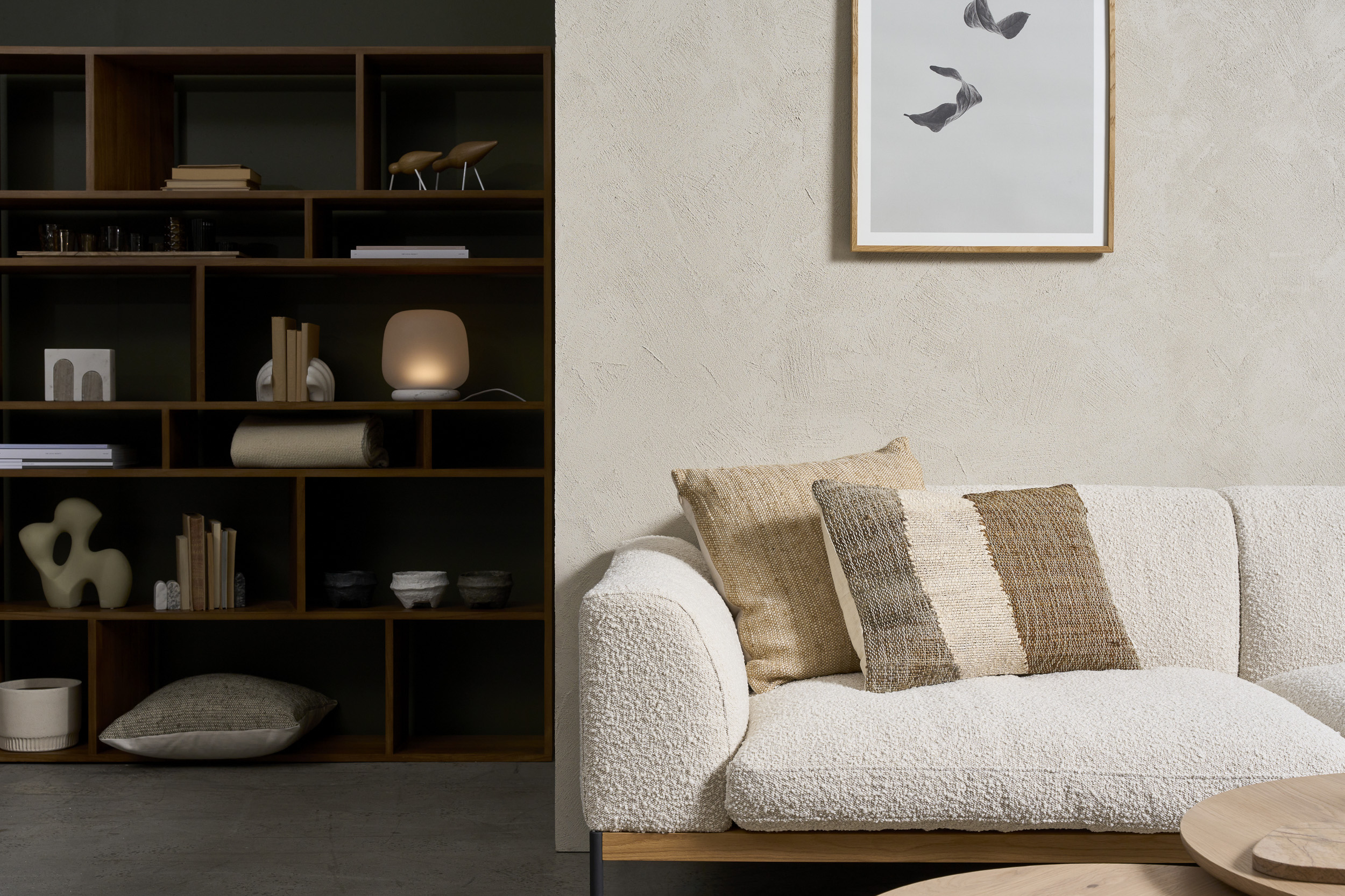 Department 3 Seater Sofa - Milk-Bigello 0002 - Floor Stock