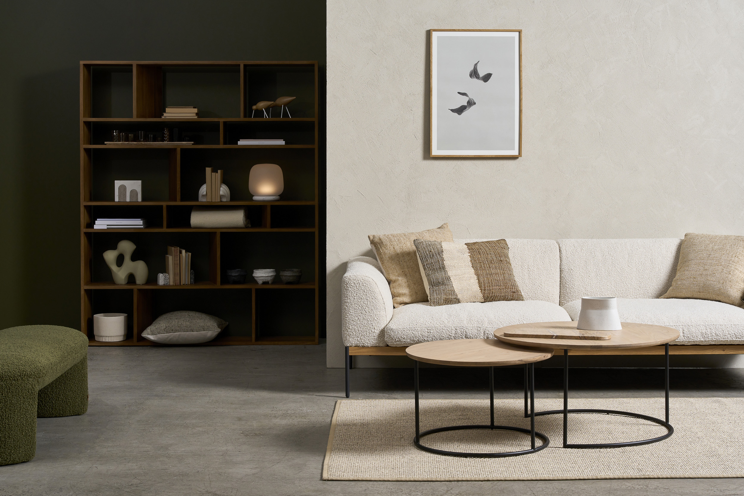 Department 3 Seater Sofa - Milk-Bigello 0002 - Floor Stock