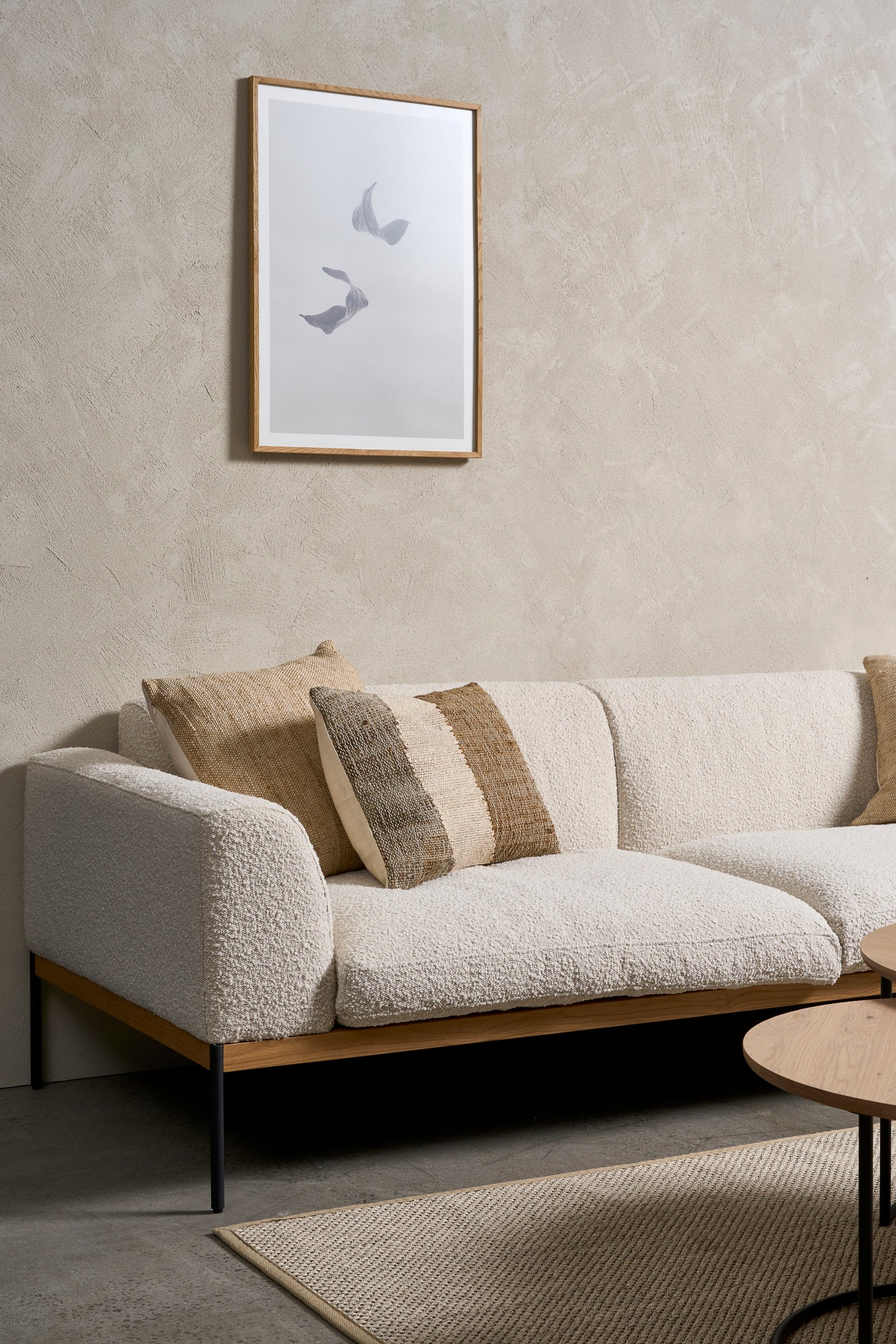 Department 3 Seater Sofa - Milk-Bigello 0002 - Floor Stock