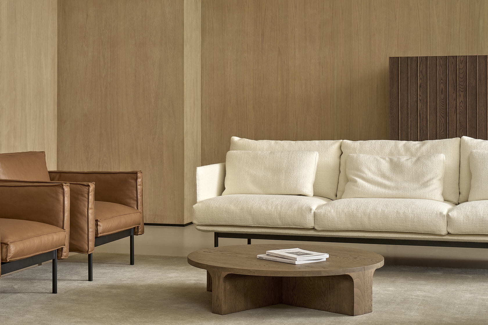 Attendant Lounge Chair - Fawn-Fleece 0015 - Floor Stock