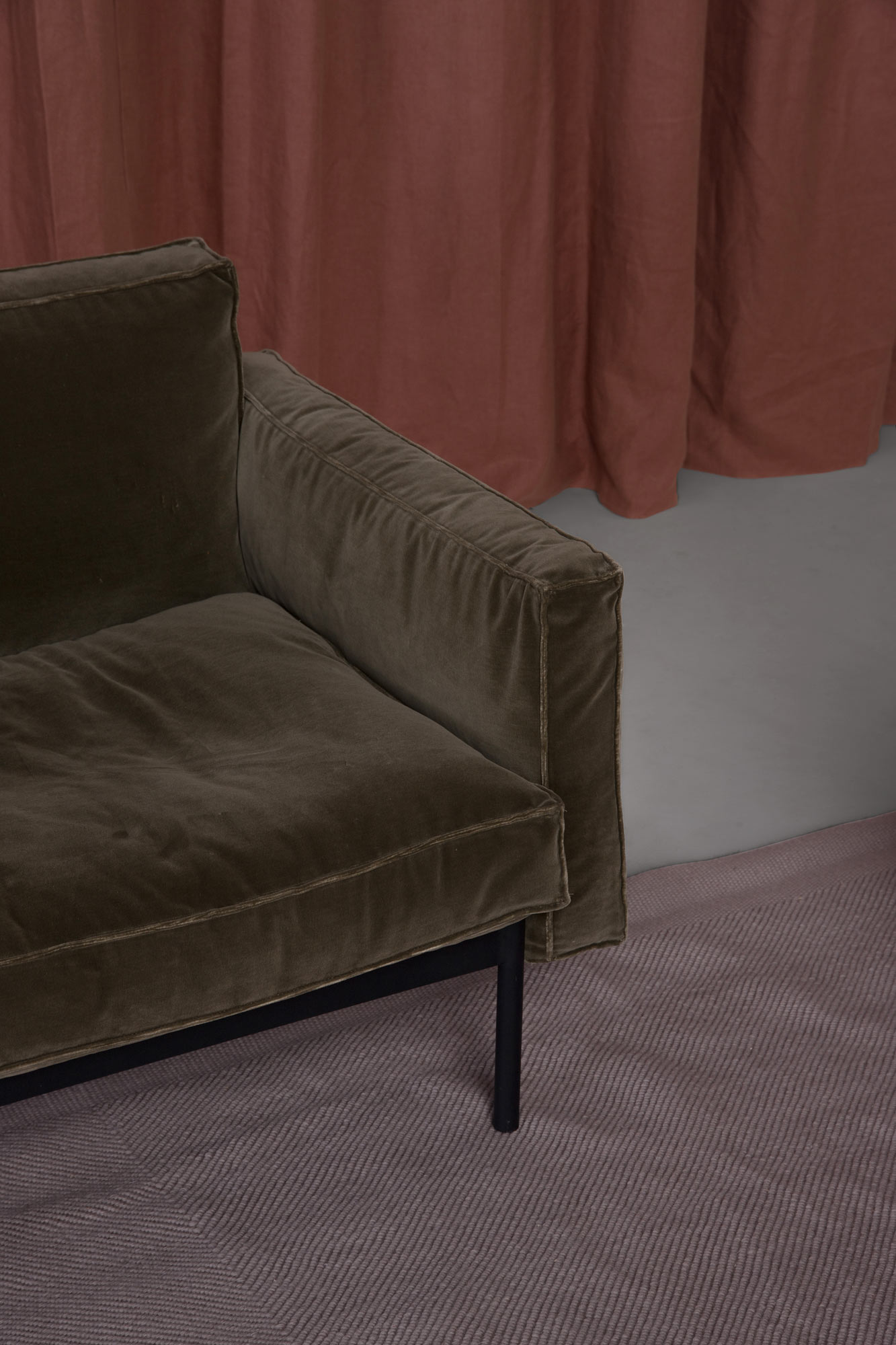 Attendant Lounge Chair - Fawn-Fleece 0015 - Floor Stock