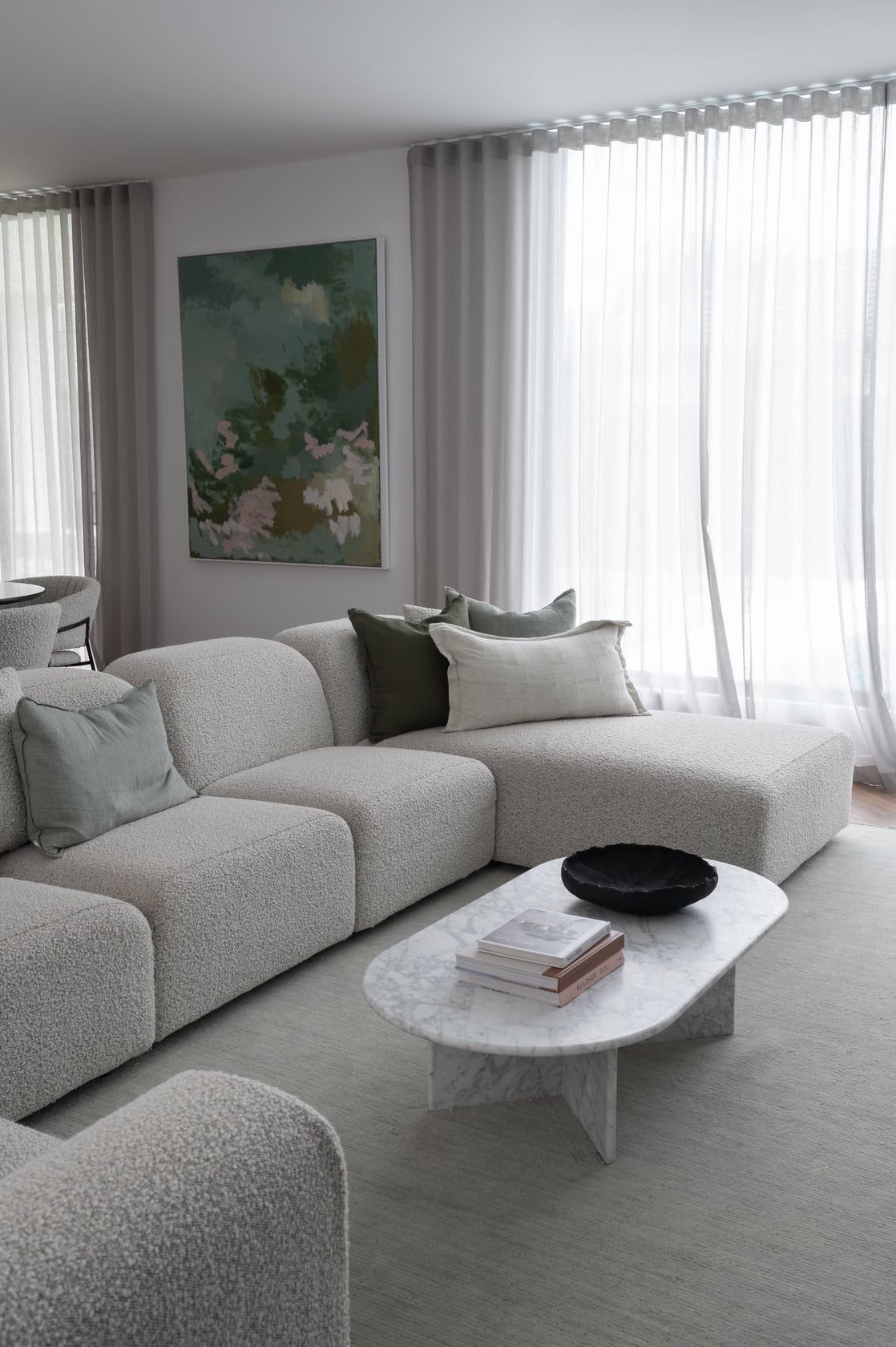 Hampton Sofa - Chaise Right Arm - Yarra Teddy - Floor Stock