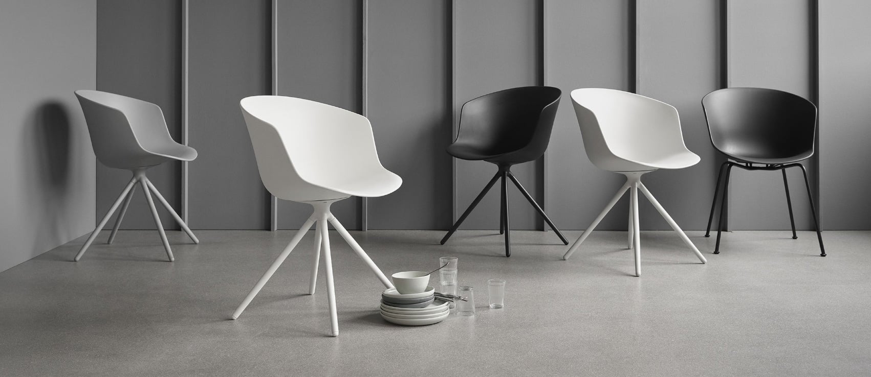 Mono V2 Dining Chair - Cool Grey - Floor Stock