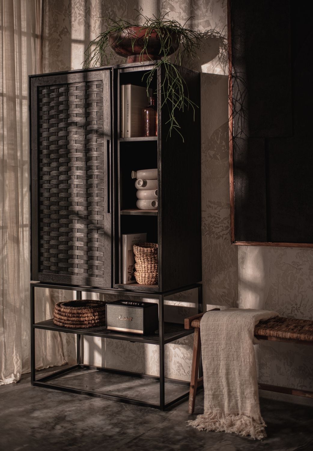 dBodhi Karma Cabinet - 1 Door/1 Open Rack - Pure - Floor Stock