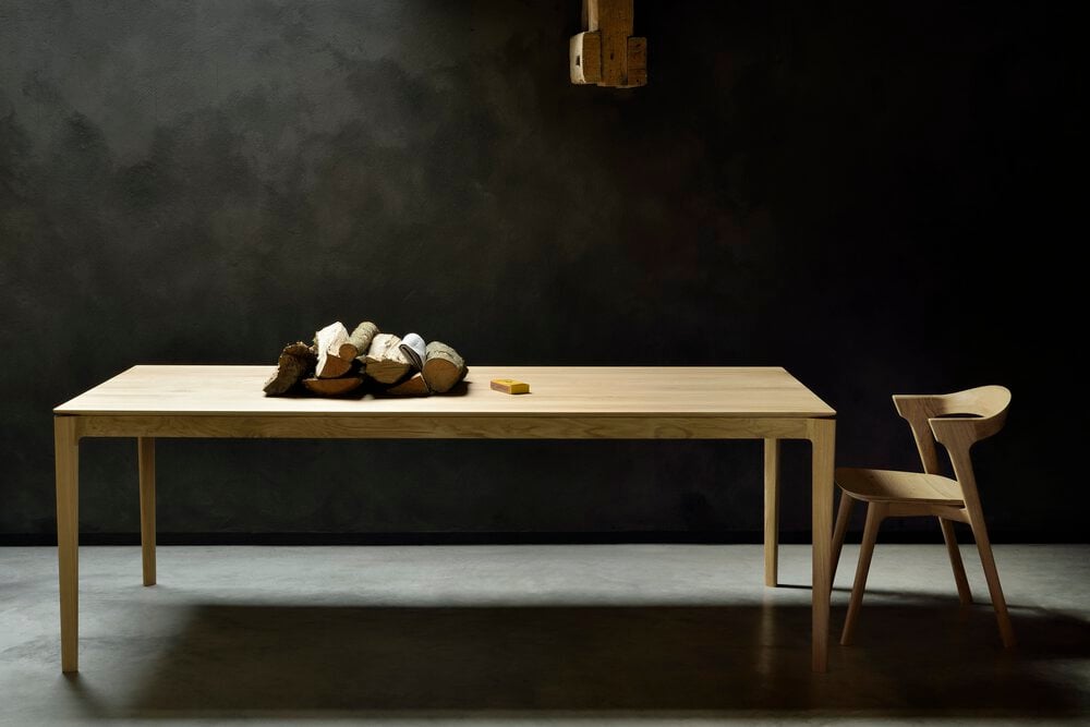 Ethnicraft Oak Bok Dining Table - 2200mm - Black Oak - Floor Stock