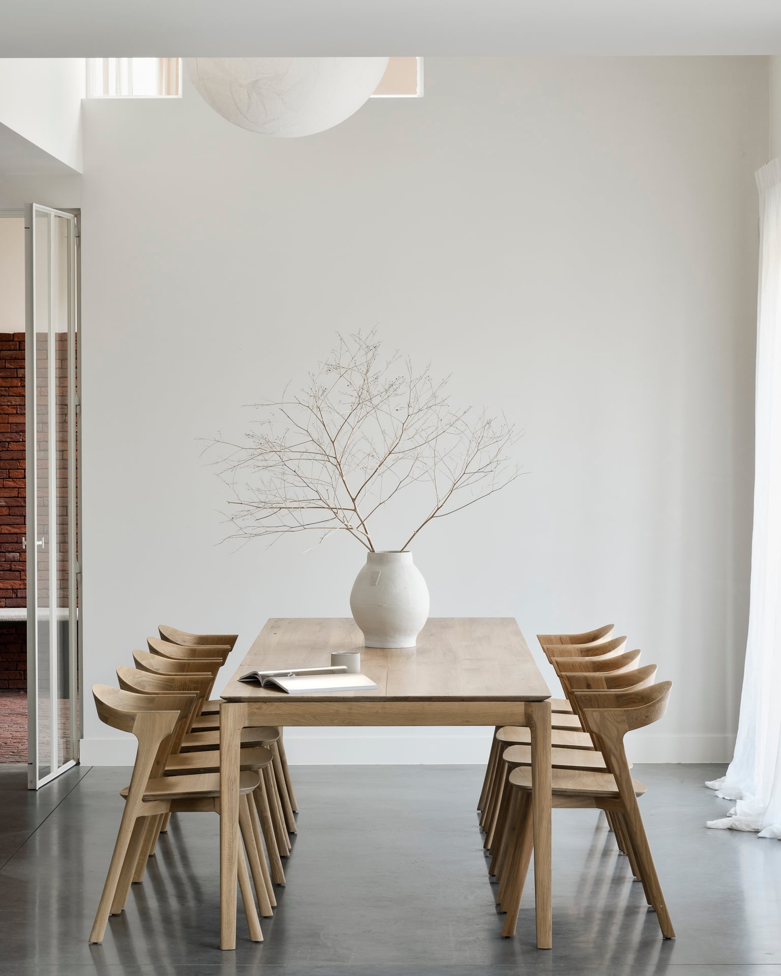 Ethnicraft Oak Bok Dining Table - 2200mm - Black Oak - Floor Stock
