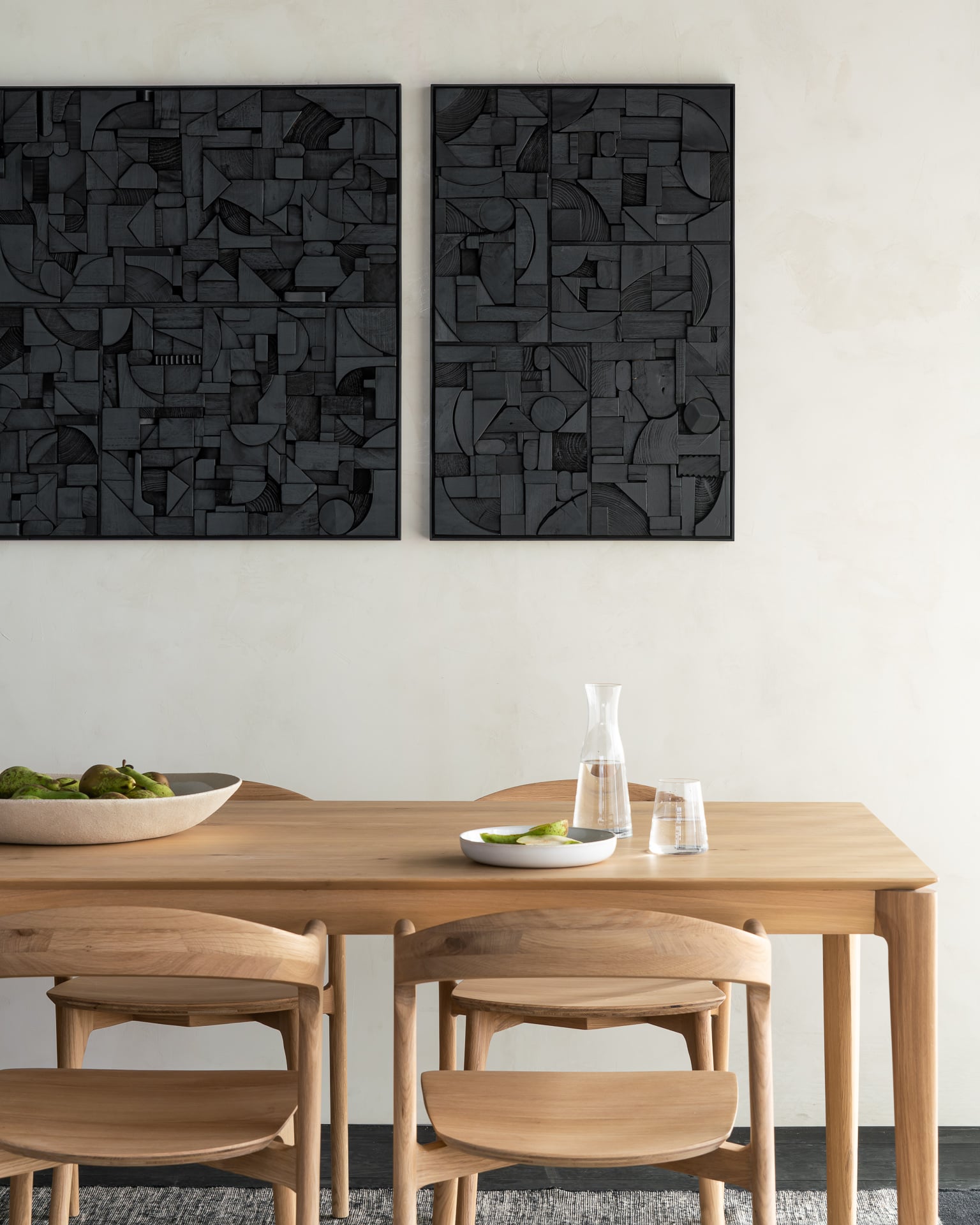 Ethnicraft Oak Bok Dining Table - 2200mm - Black Oak - Floor Stock