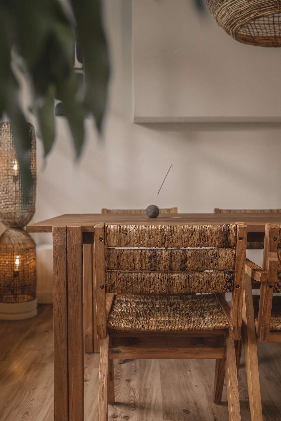 dBodhi Hopper Dining Table - 2200mm - Charcoal - Floor Stock