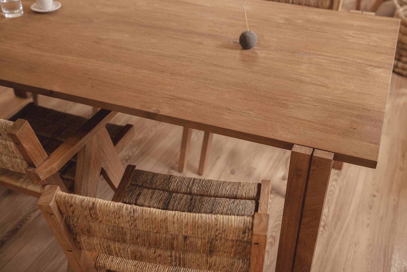 dBodhi Hopper Dining Table - 2200mm - Charcoal - Floor Stock
