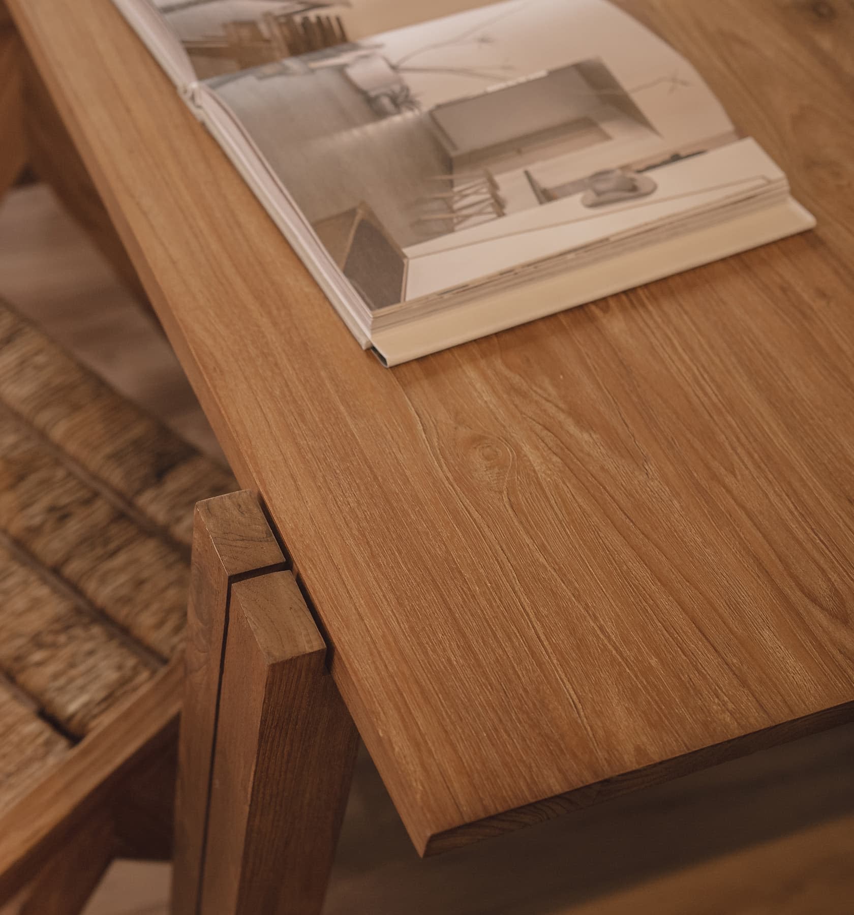 dBodhi Hopper Dining Table - 2200mm - Charcoal - Floor Stock
