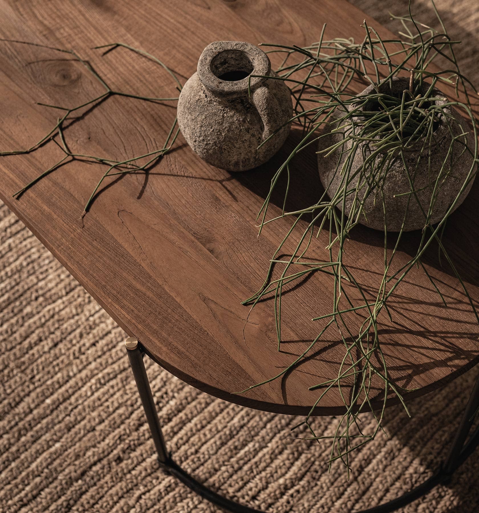 dBodhi Coco Oval Coffee Table - Oval Legs - 1430mm - Teak - Floor Stock