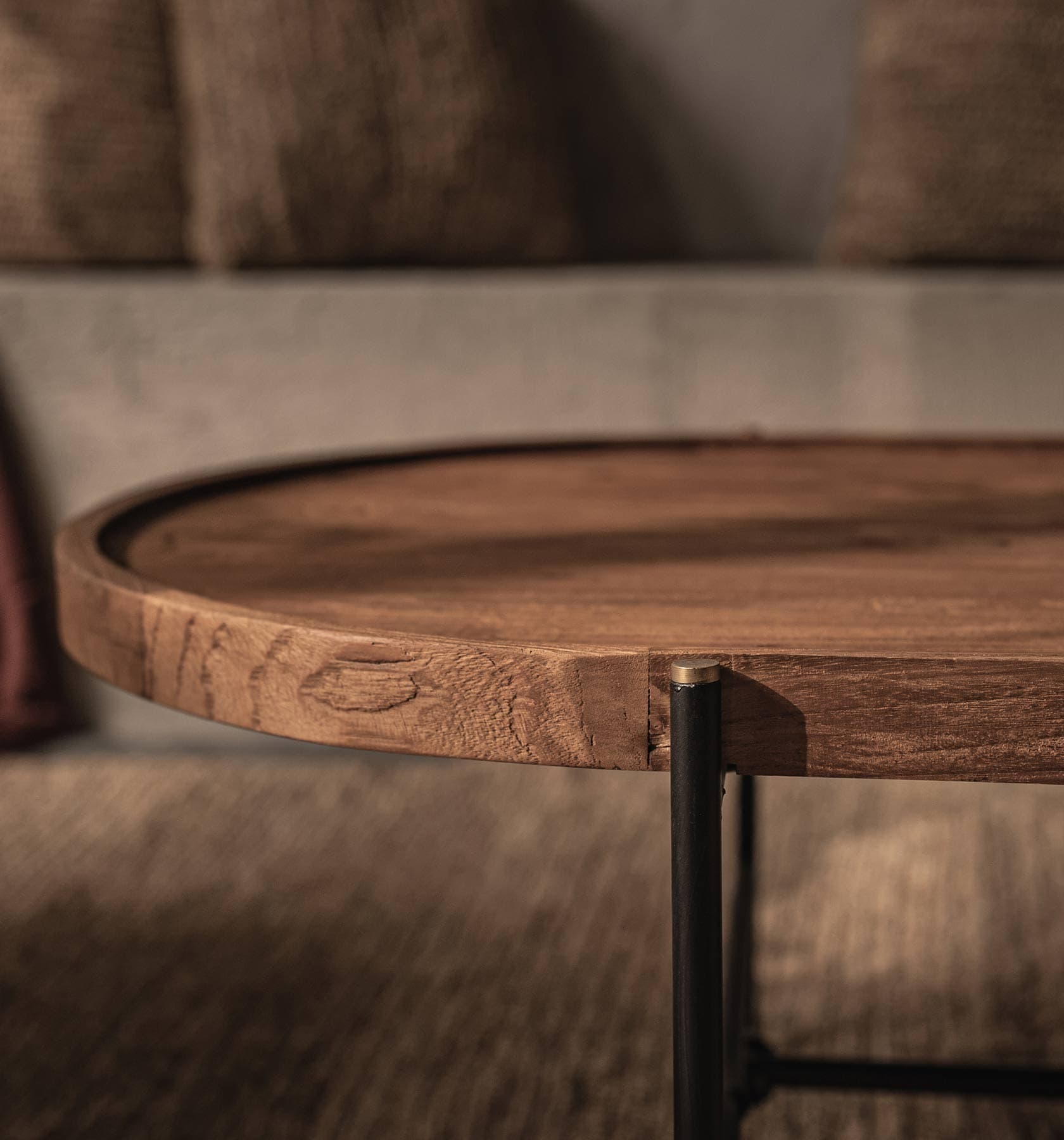 dBodhi Coco Oval Coffee Table - Rectangular Legs - 1600mm - Teak - Floor Stock