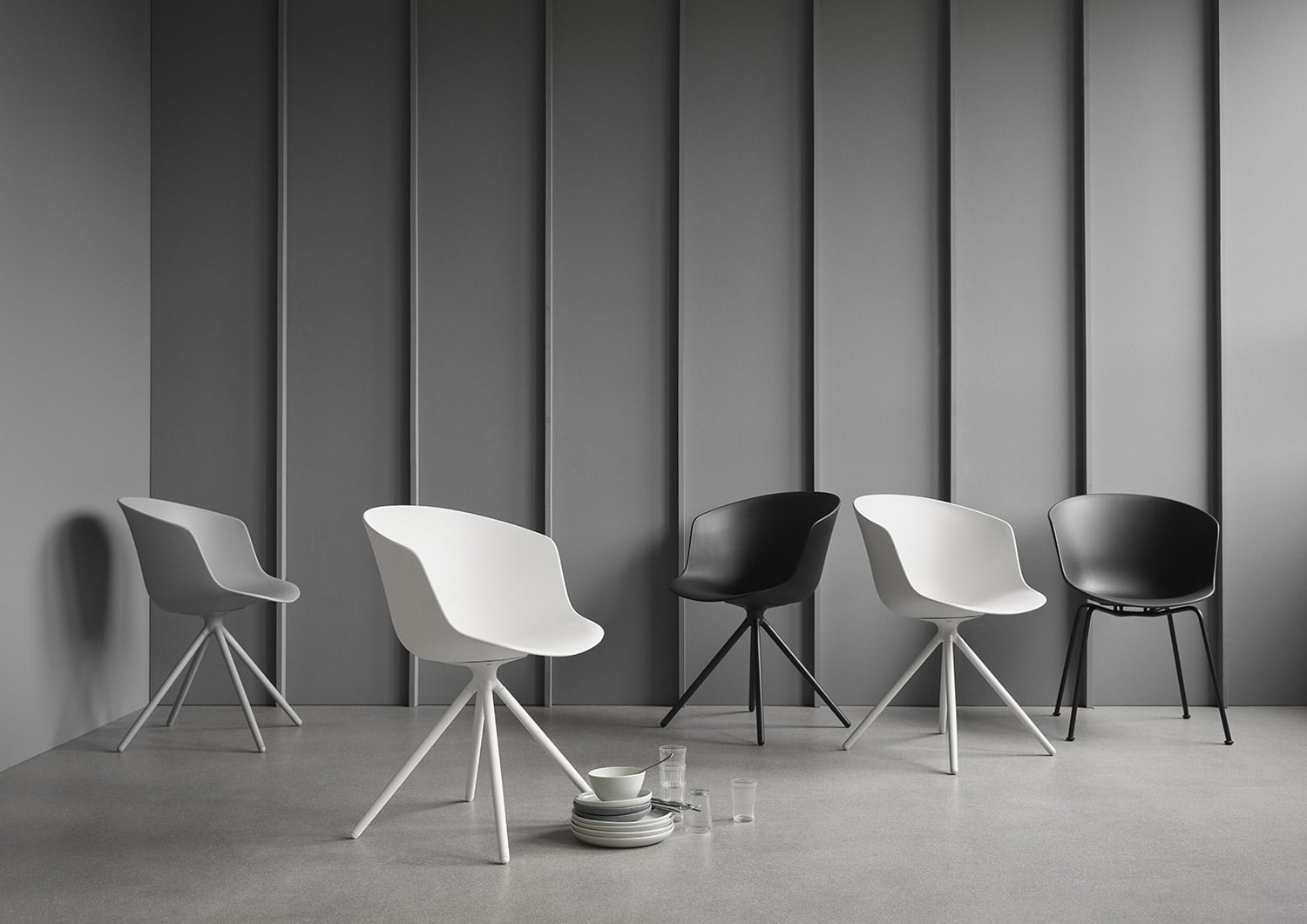 Mono V1 Dining Chair - Cool Grey - Floor Stock