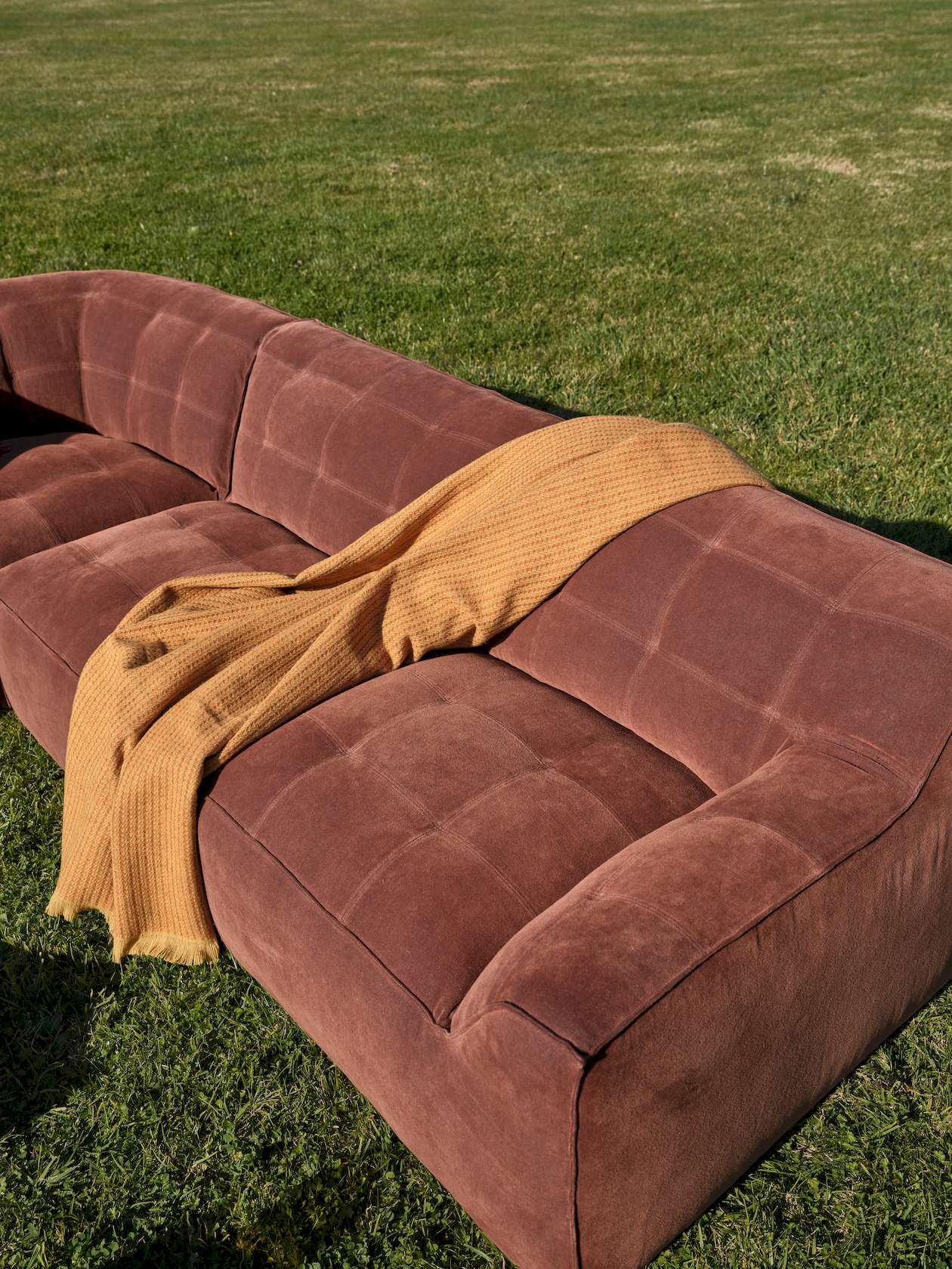 Muse Sofa - Corner - Russet-Sahara 0015 - Floor Stock