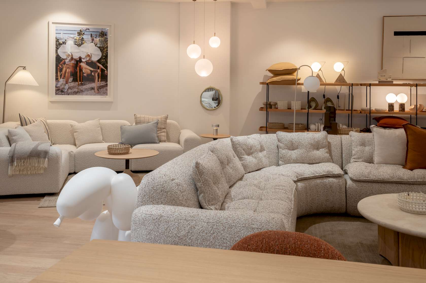 Petra Sofa - Round Corner - Wade Bumblebee - Floor Stock