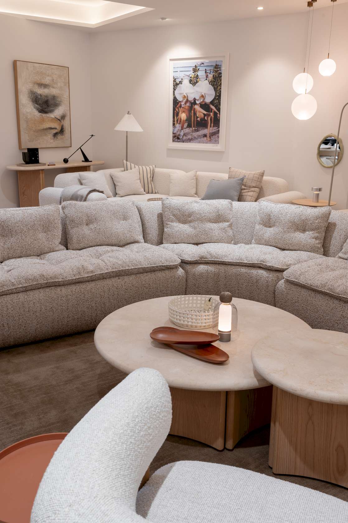Petra Sofa - Round Corner - Wade Bumblebee - Floor Stock