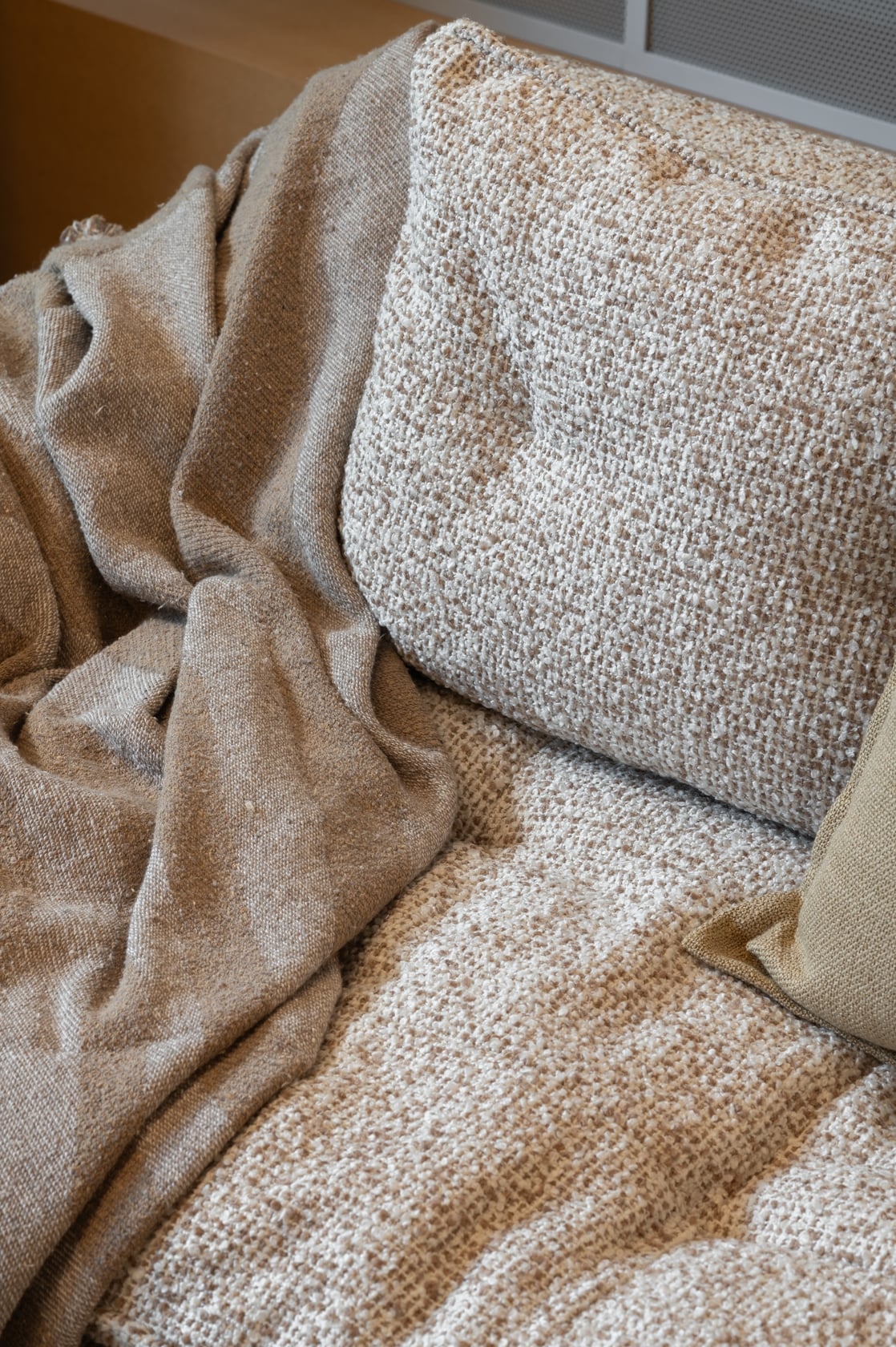 Petra Sofa - Round Corner - Wade Bumblebee - Floor Stock