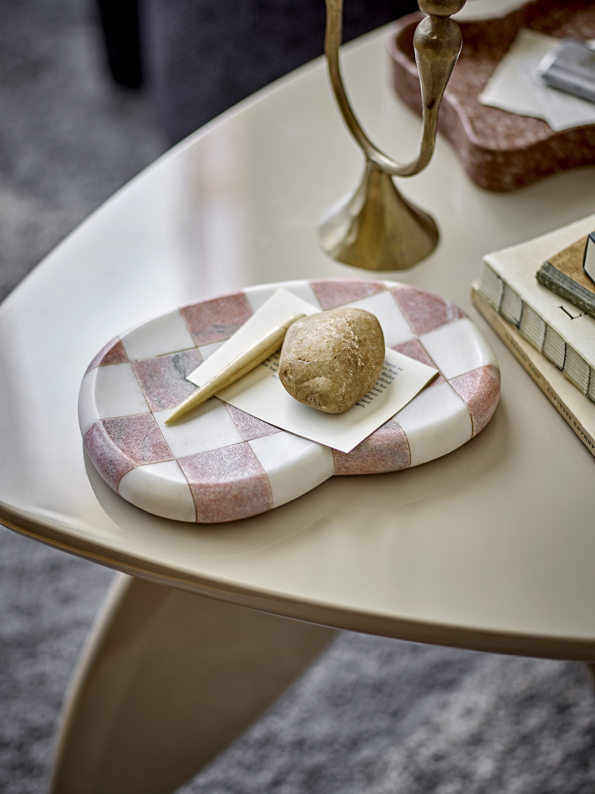 Petrea Marble Tray - Rose