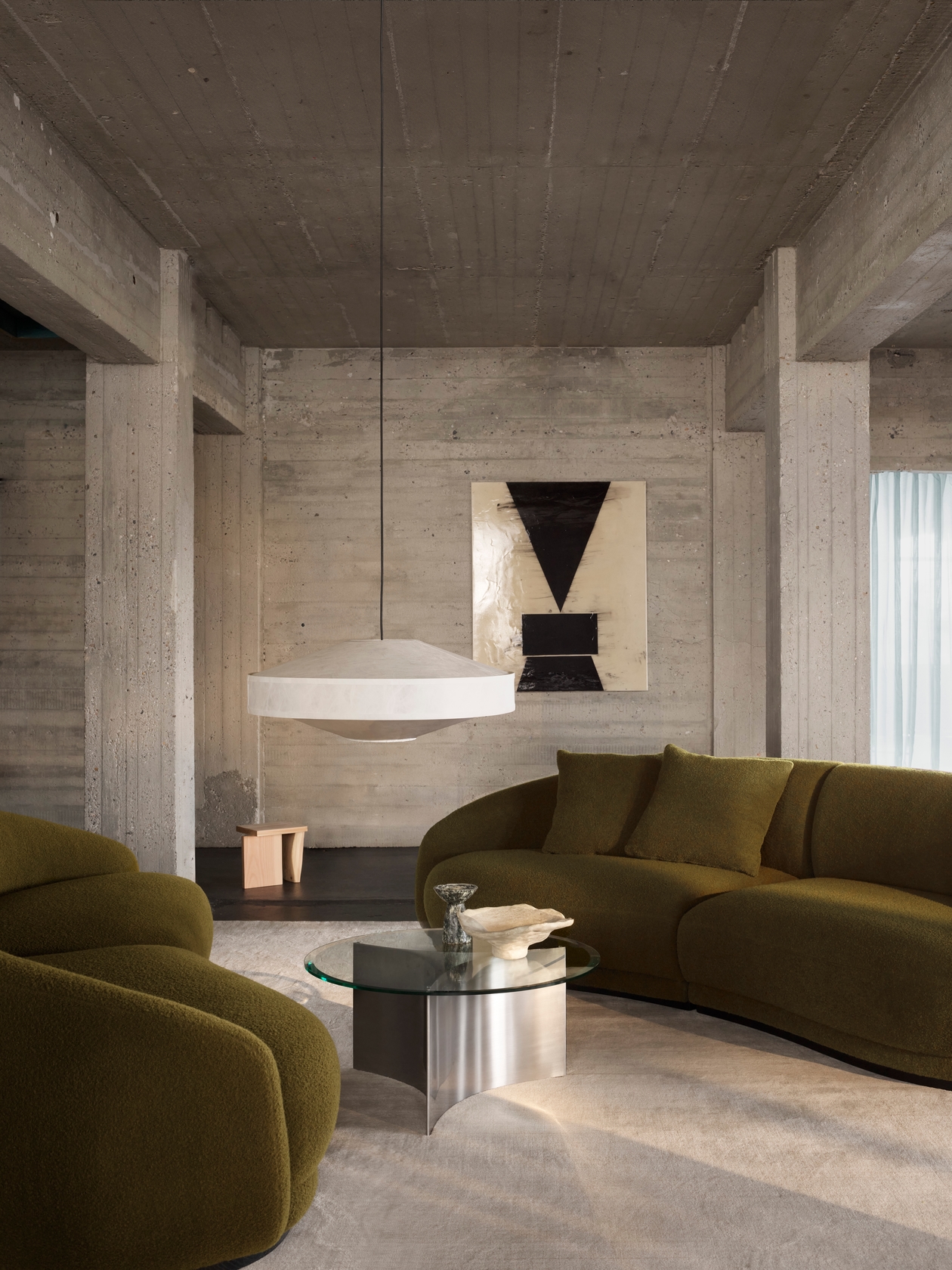 Montholon Curved 3 Seater Sofa - Dijon-Baru 0950 - Floor Stock