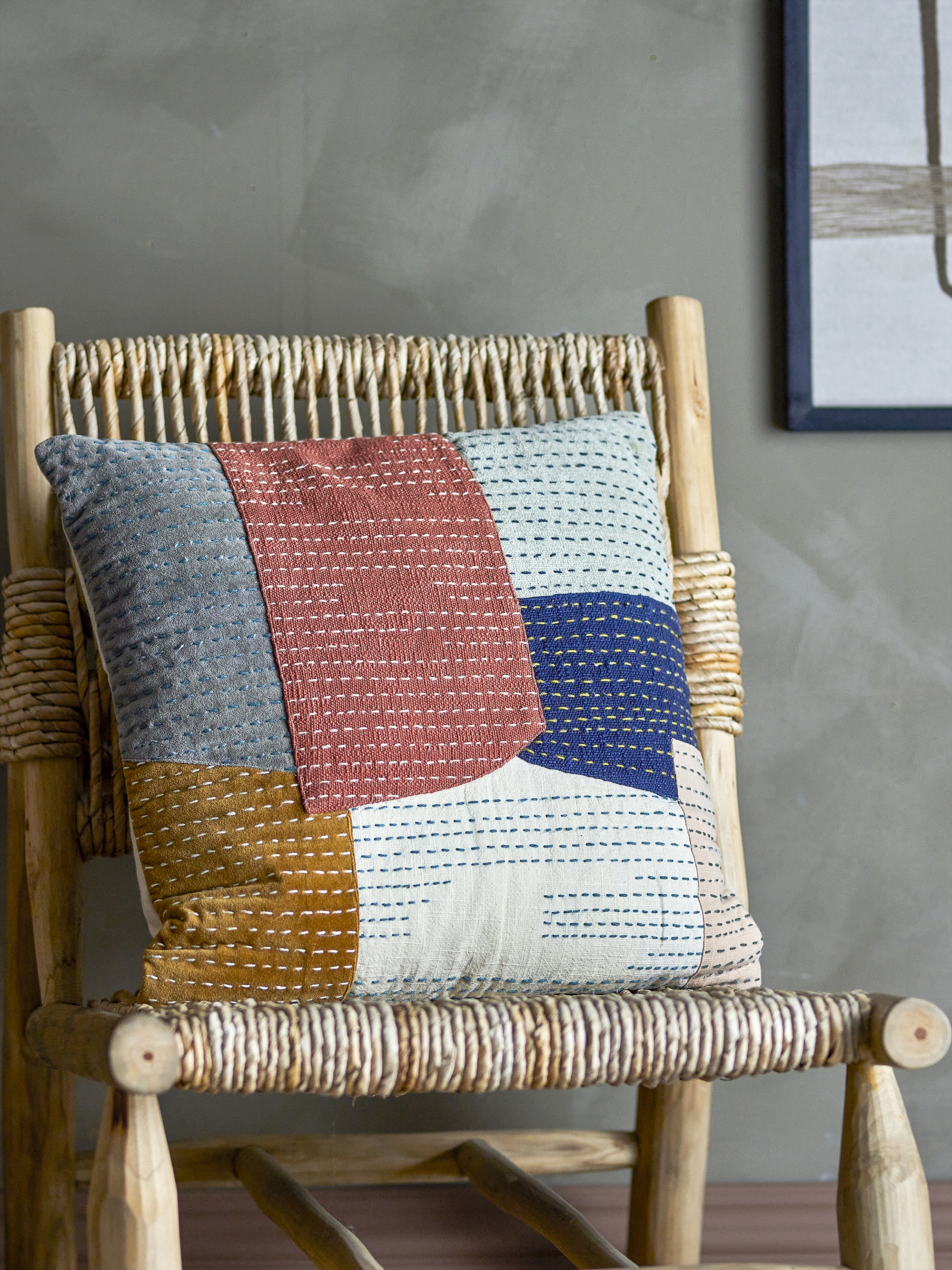 Montanaro Cotton Cushion - Orange