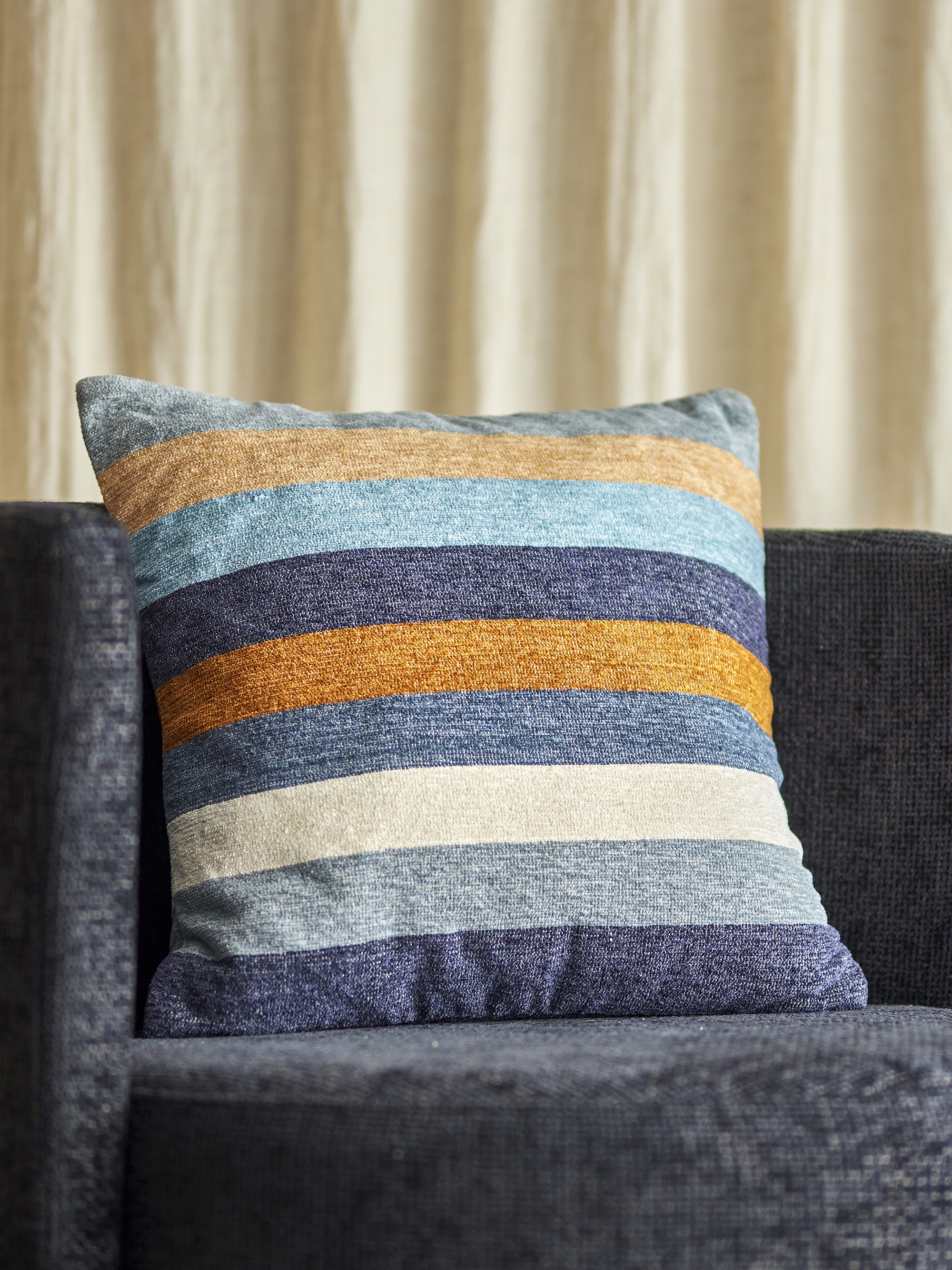 Gyani Cotton Cushion - Blue