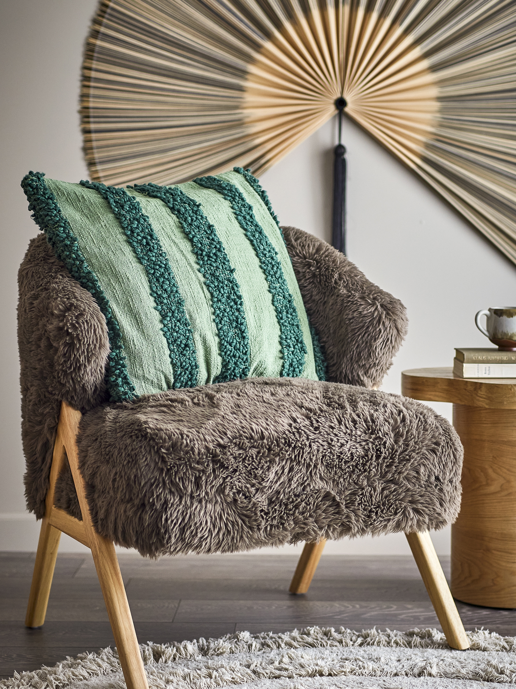 Cory Cotton Cushion - Green