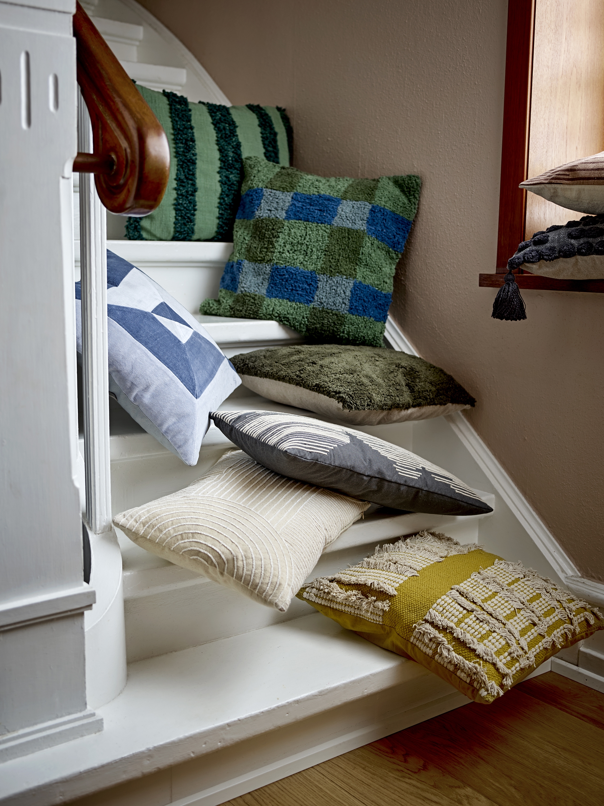 Cory Cotton Cushion - Green