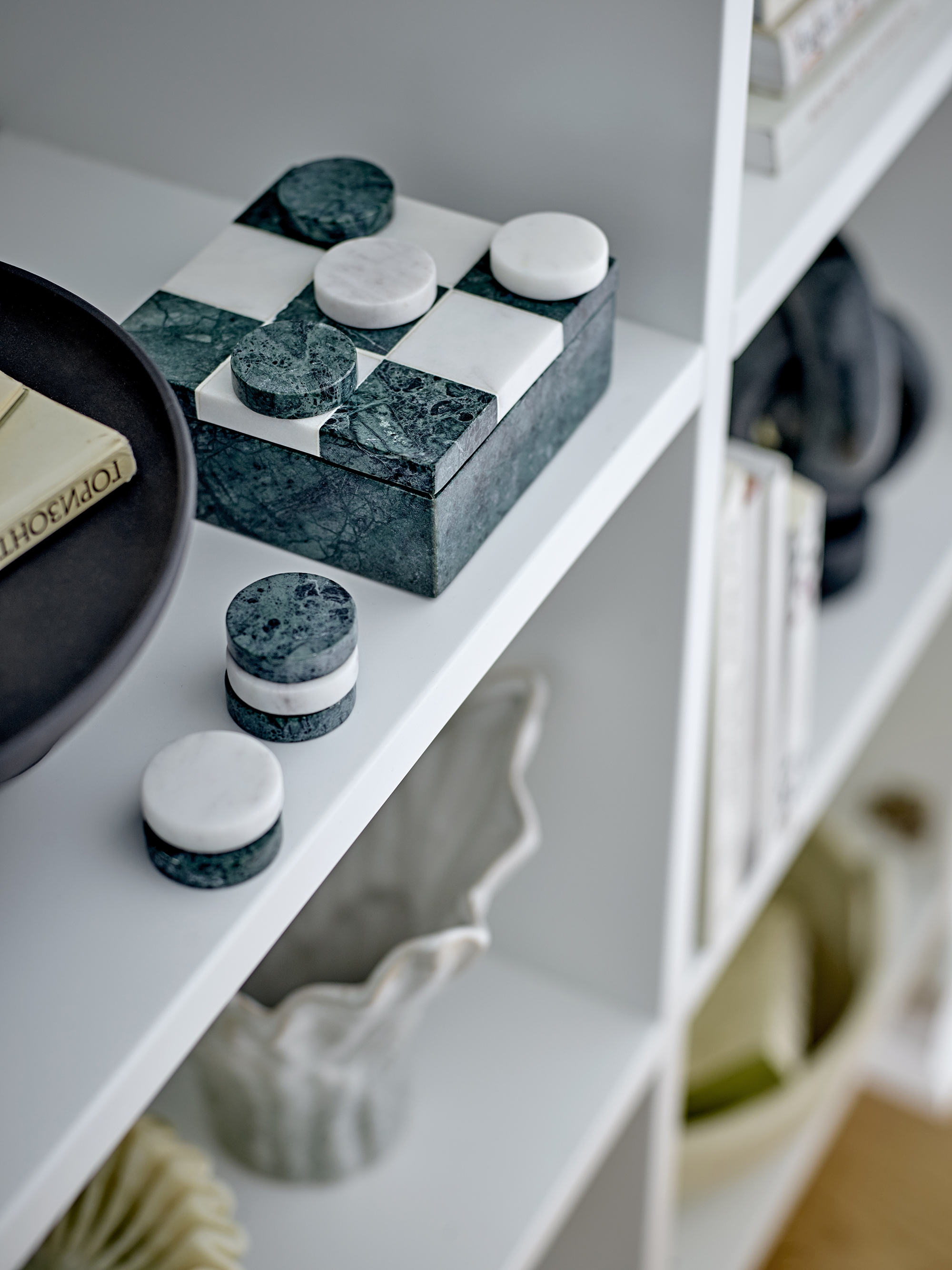 Aske Marble Tic-Tac-Toe - Green