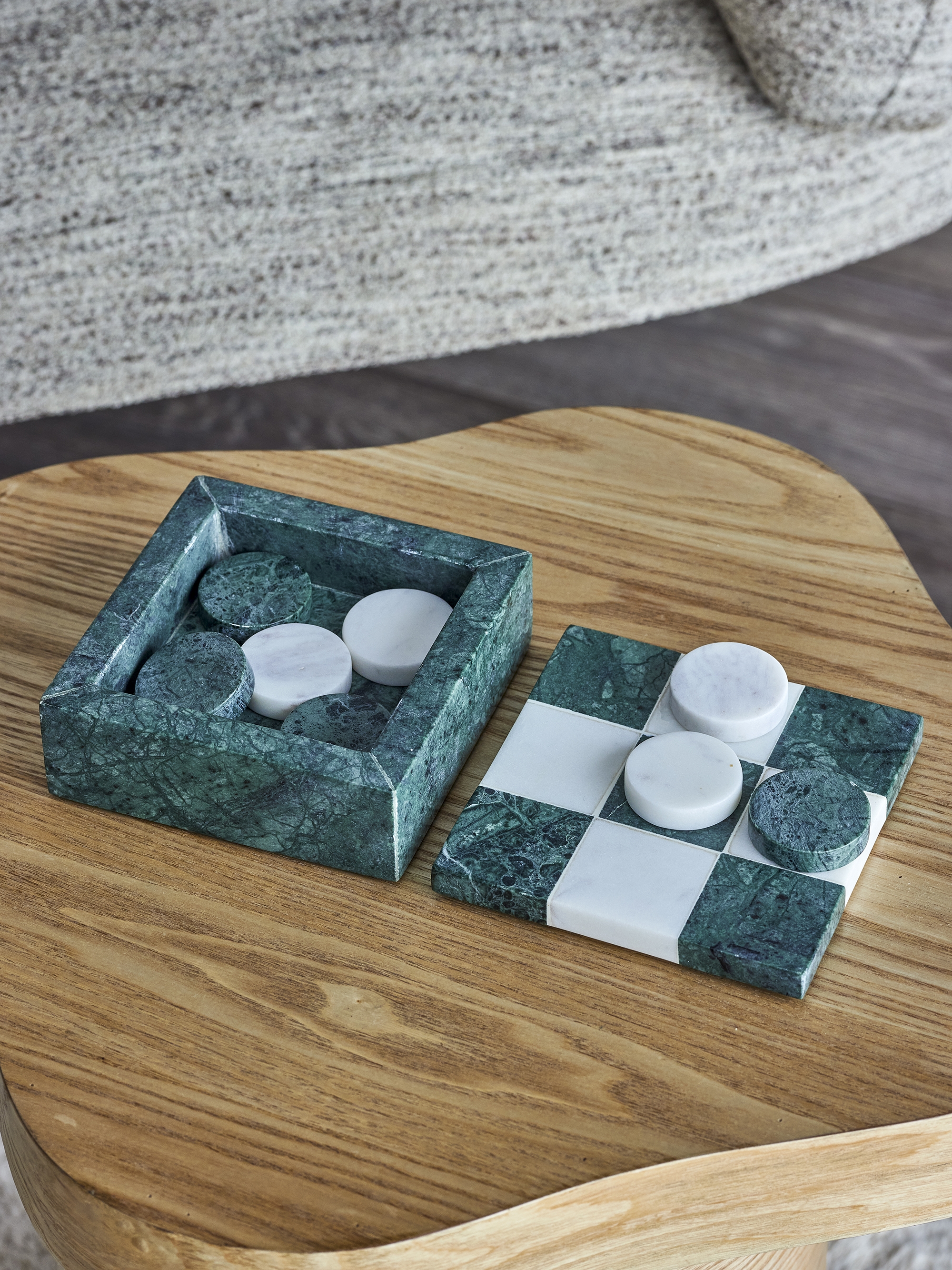 Aske Marble Tic-Tac-Toe - Green