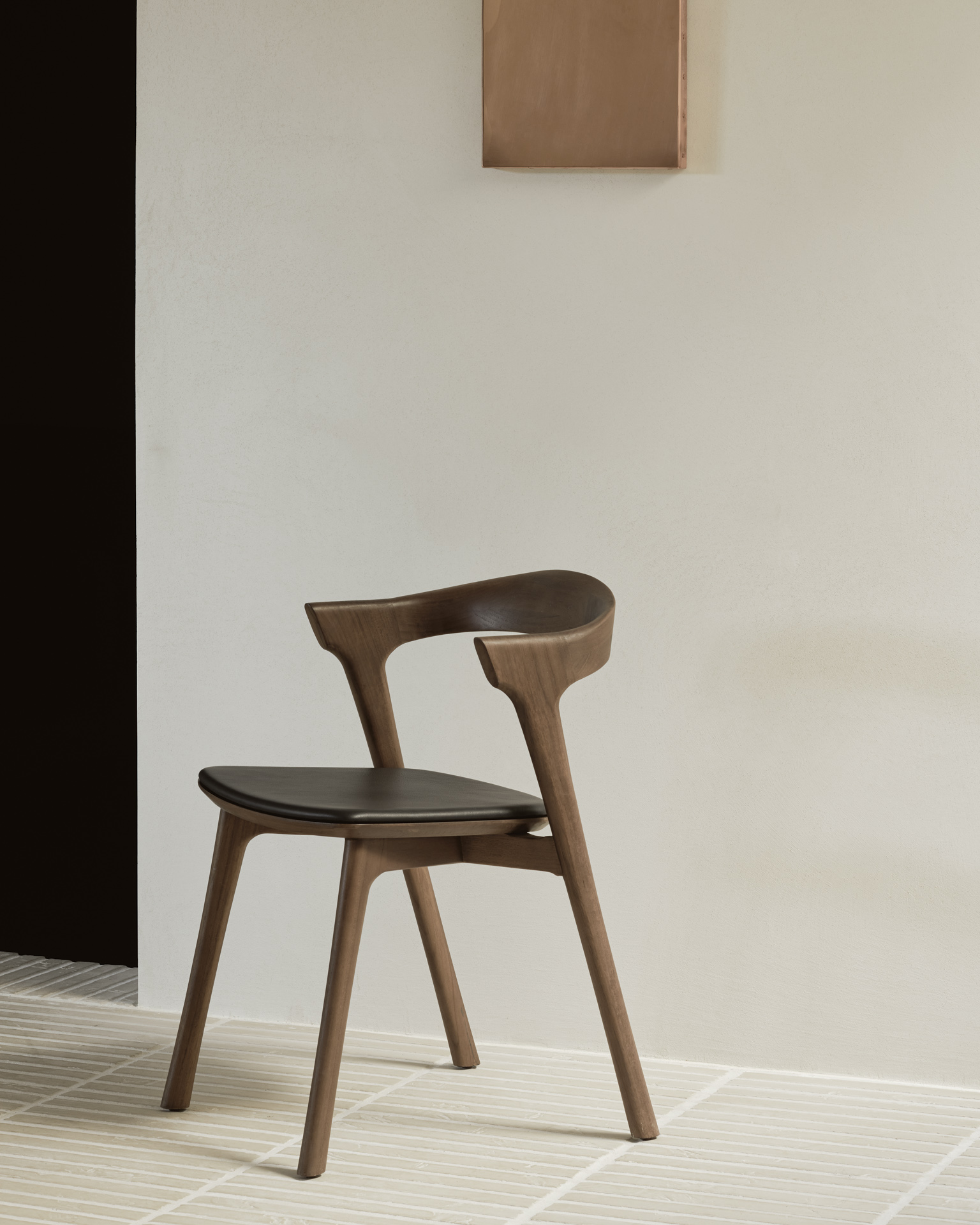 Ethnicraft Teak Bok Dining Chair - Leather