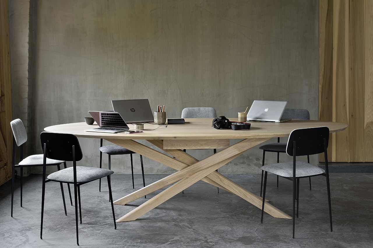 Ethnicraft Oak Mikado Meeting Table