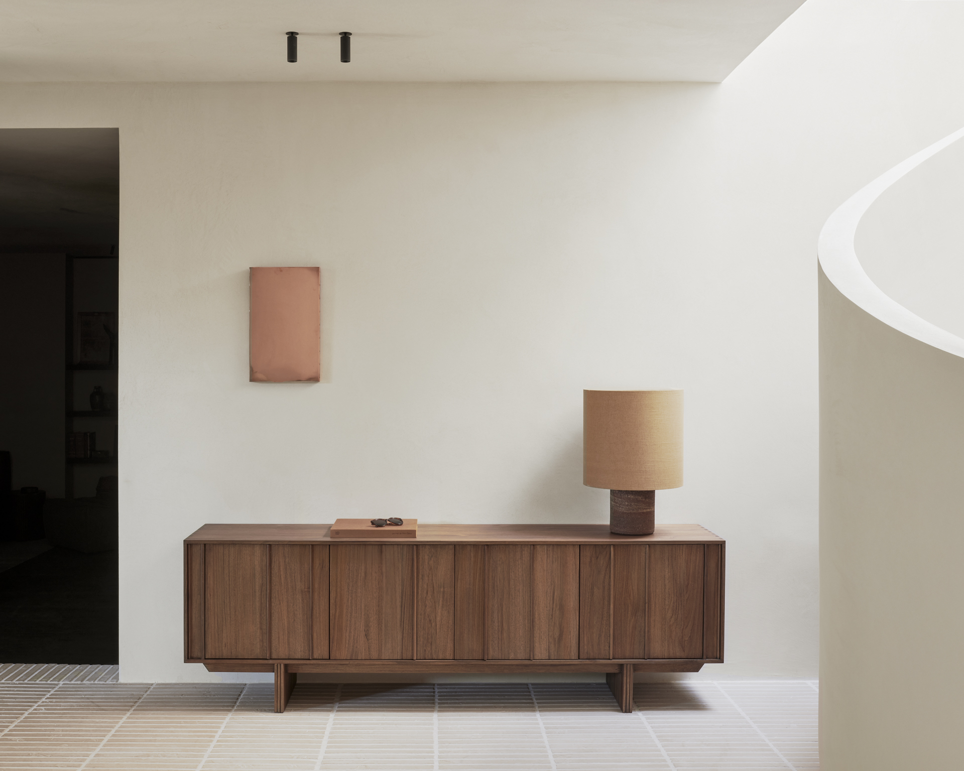 Ethnicraft Teak Pillar Sideboard - 4 Doors