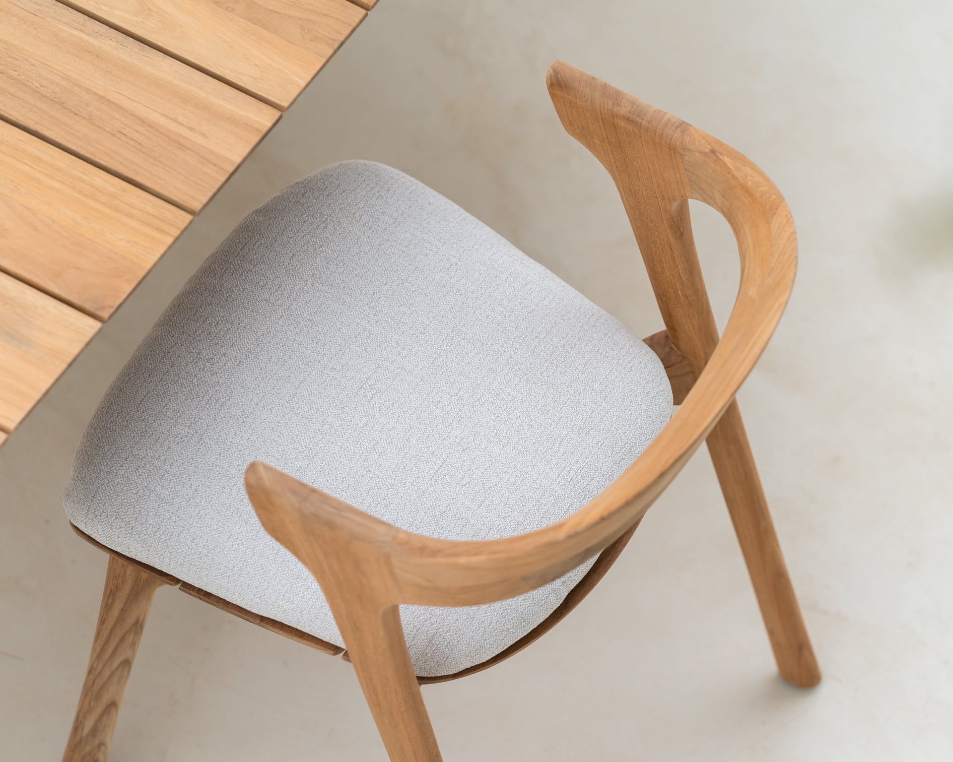 Ethnicraft Teak Bok Outdoor Dining Chair - Seat Cushion (Set)