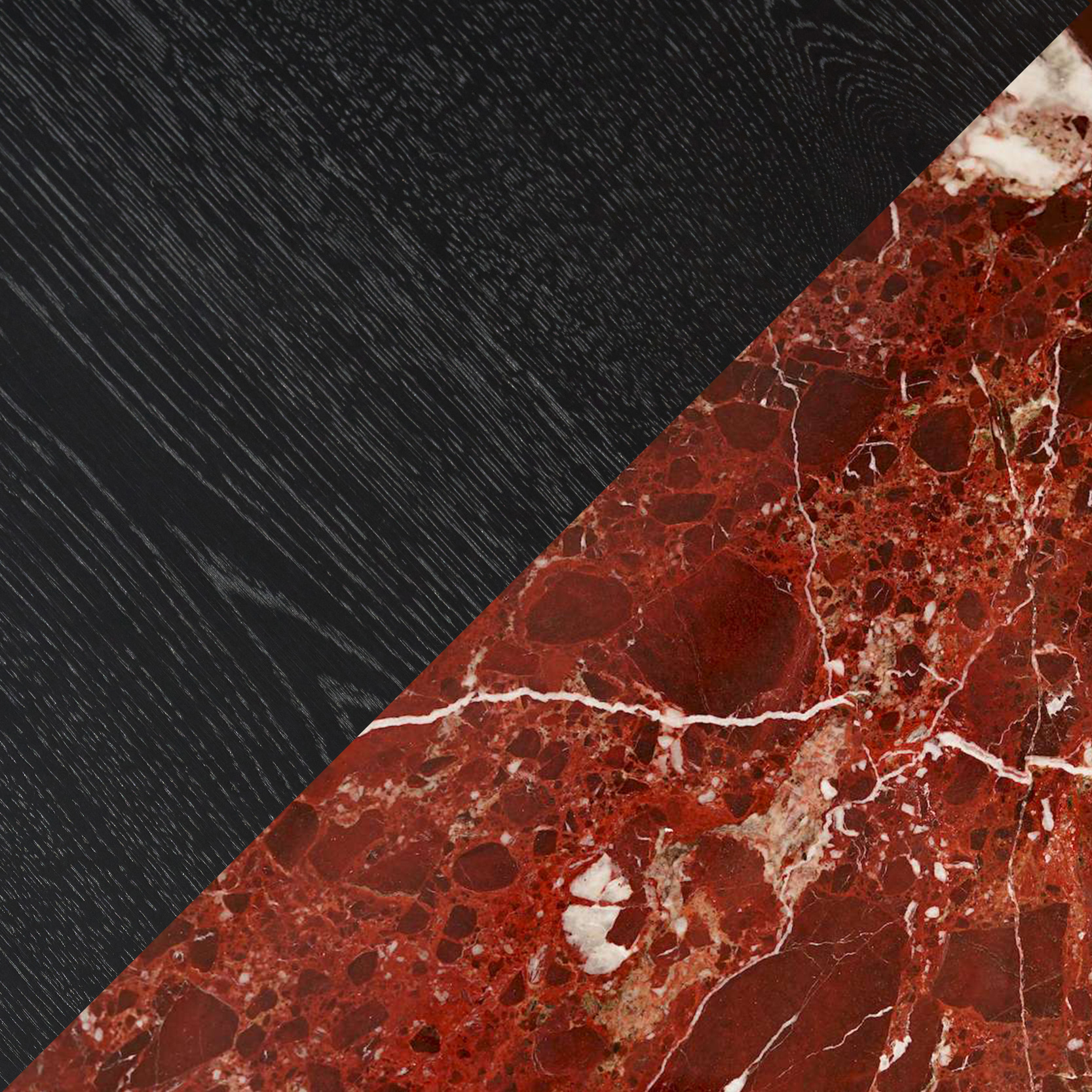 Black Oak/Rosso Levanto Marble