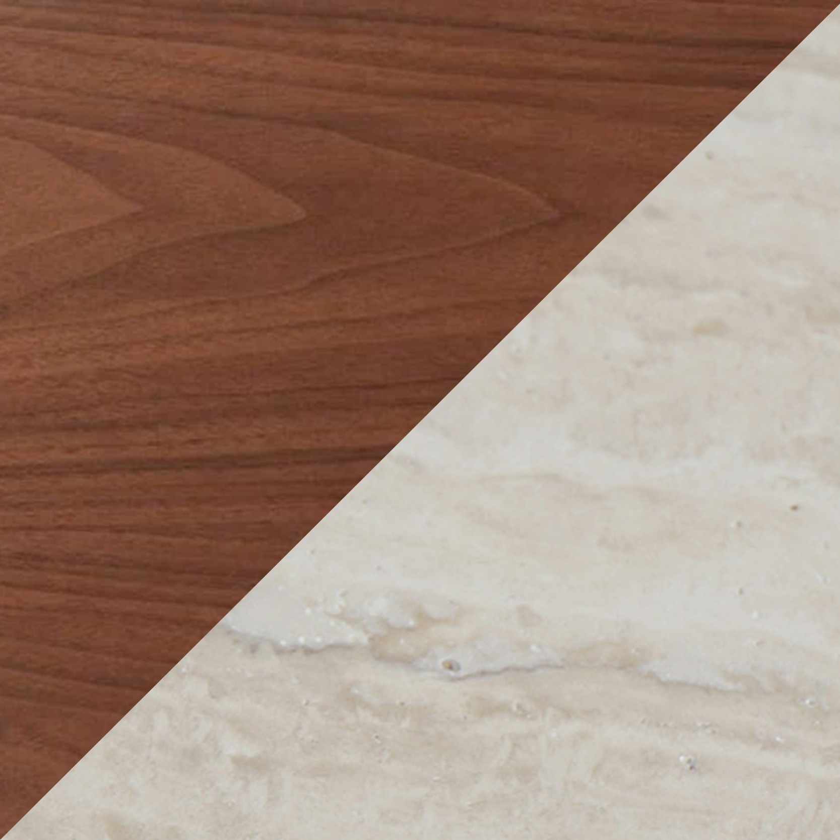 Walnut/Travertine