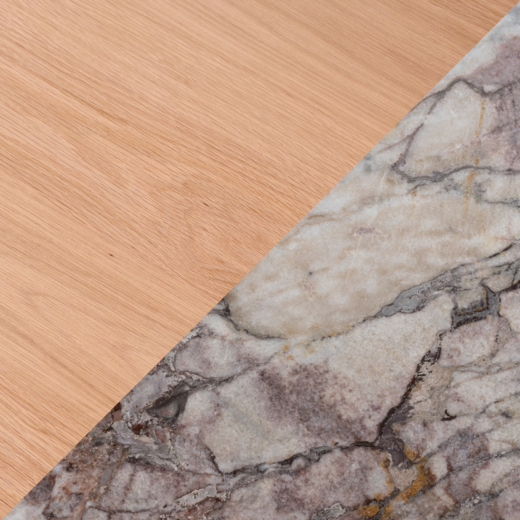 White Oak/Breccia Rosetta Marble