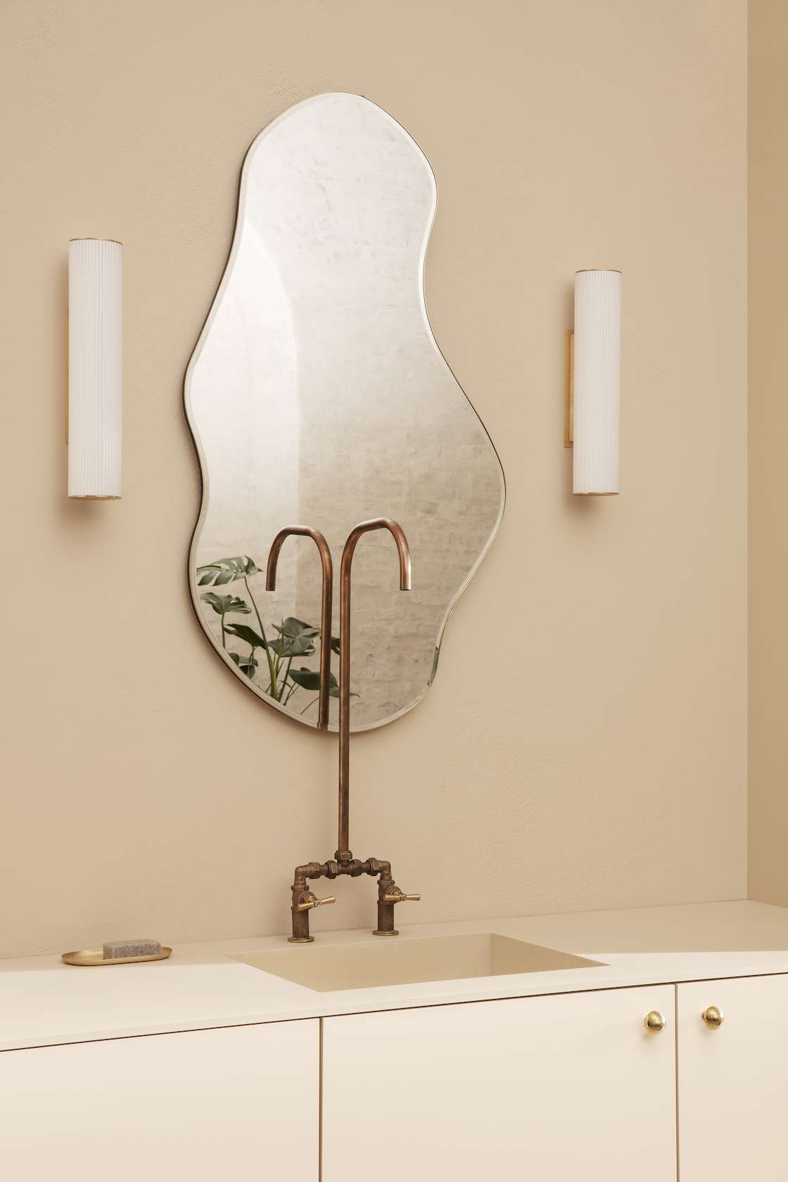 Pond Large Mirror - Brass - Floor Stock