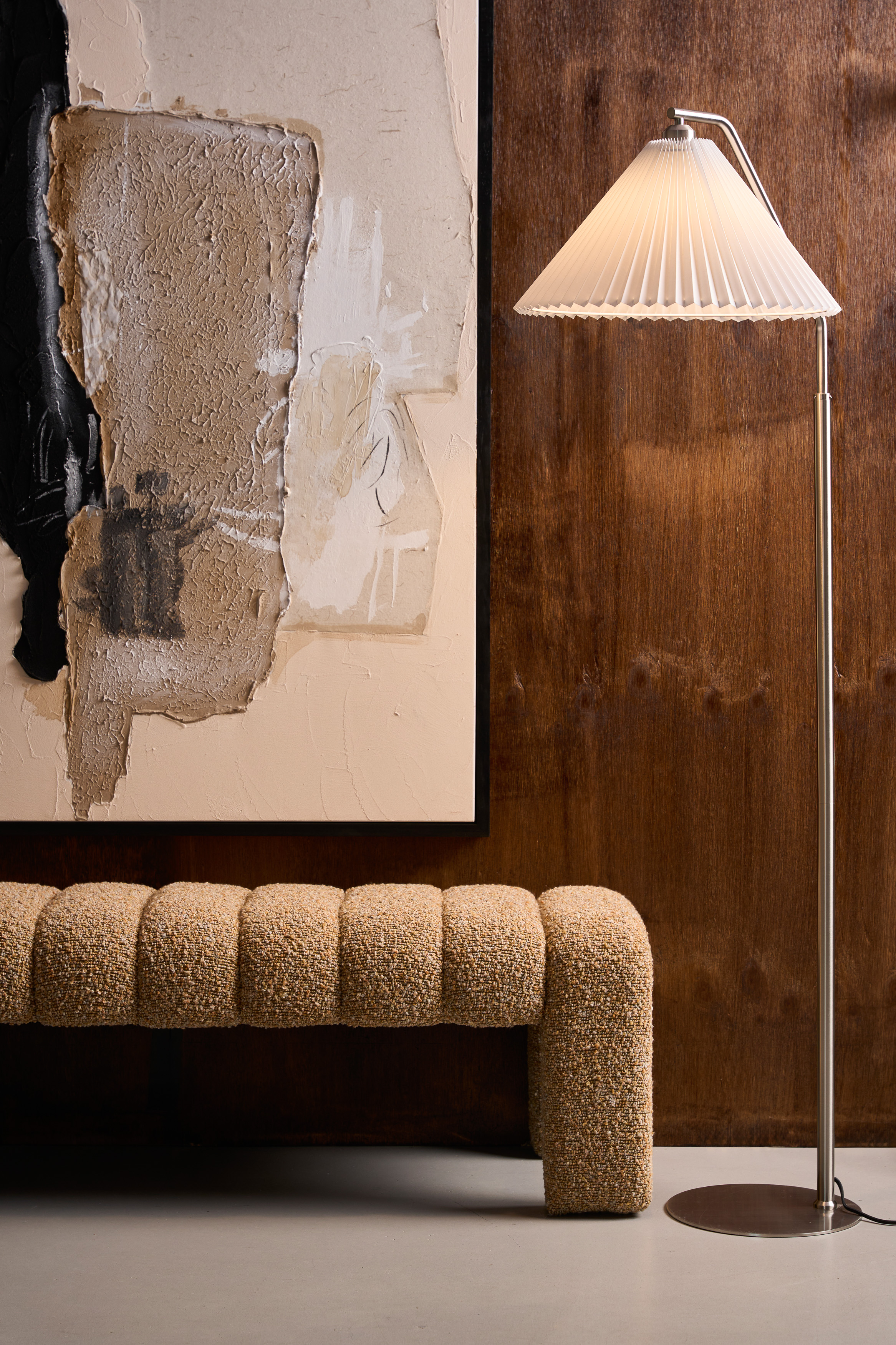 Pai Floor Lamp - Nickel - Floor Stock