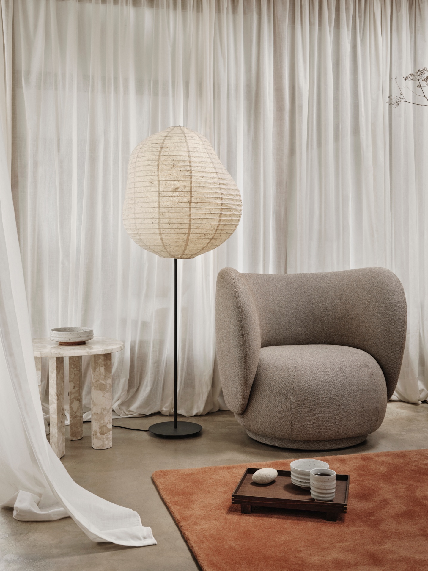 Taula Side Table - Sand - Floor Stock