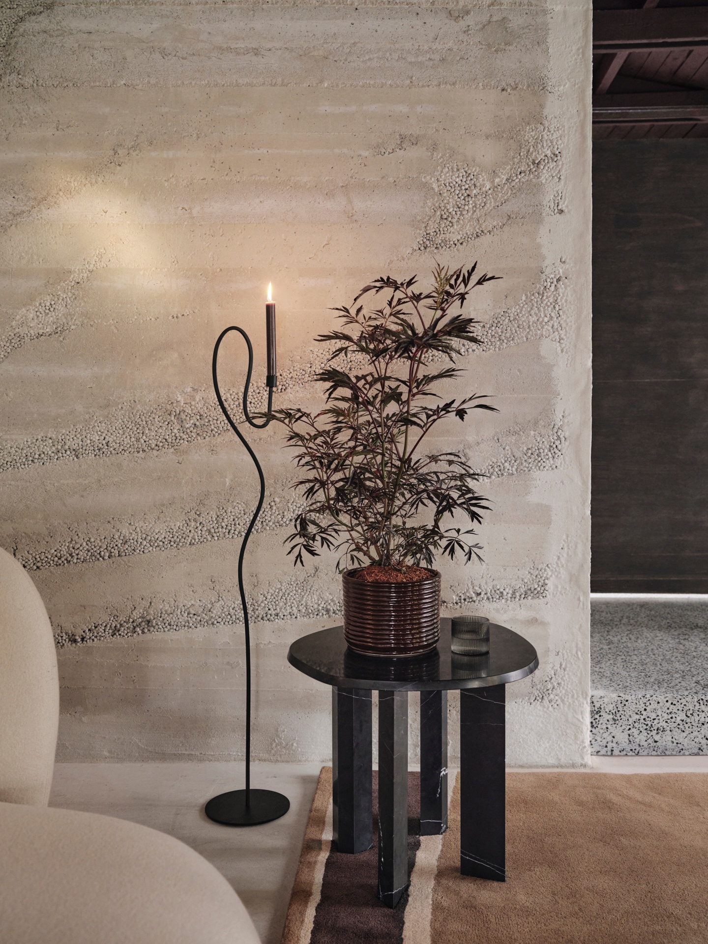 Taula Side Table - Sand - Floor Stock