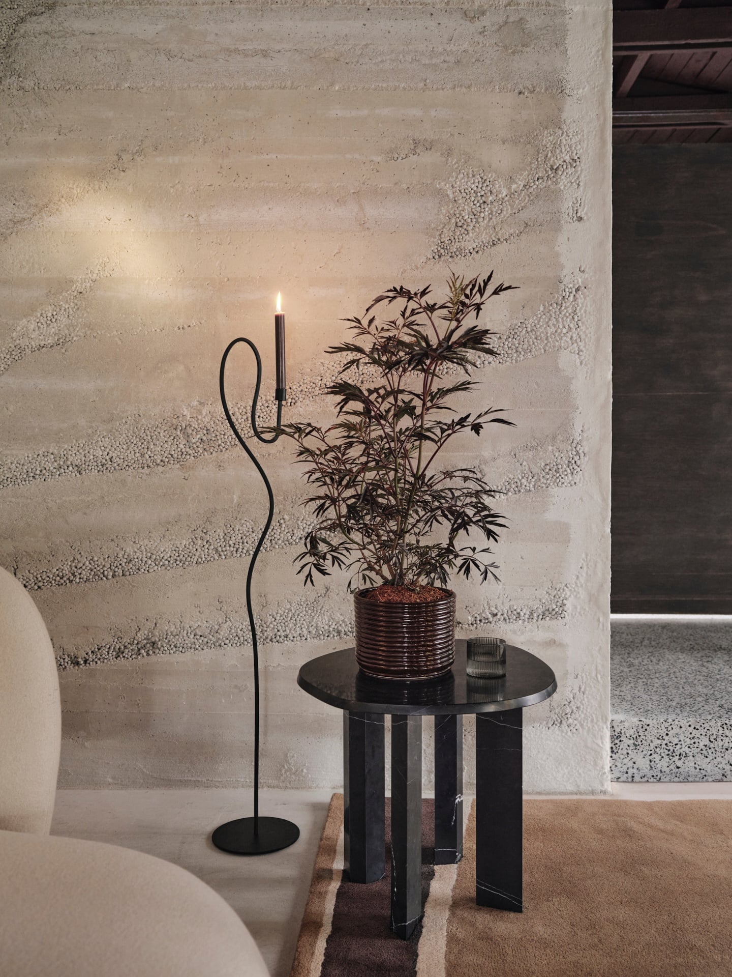 Taula Side Table - Rose - Floor Stock