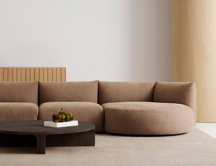 Slipper Sofa Set - Seaweed-Lisa 0028 - Floor Stock