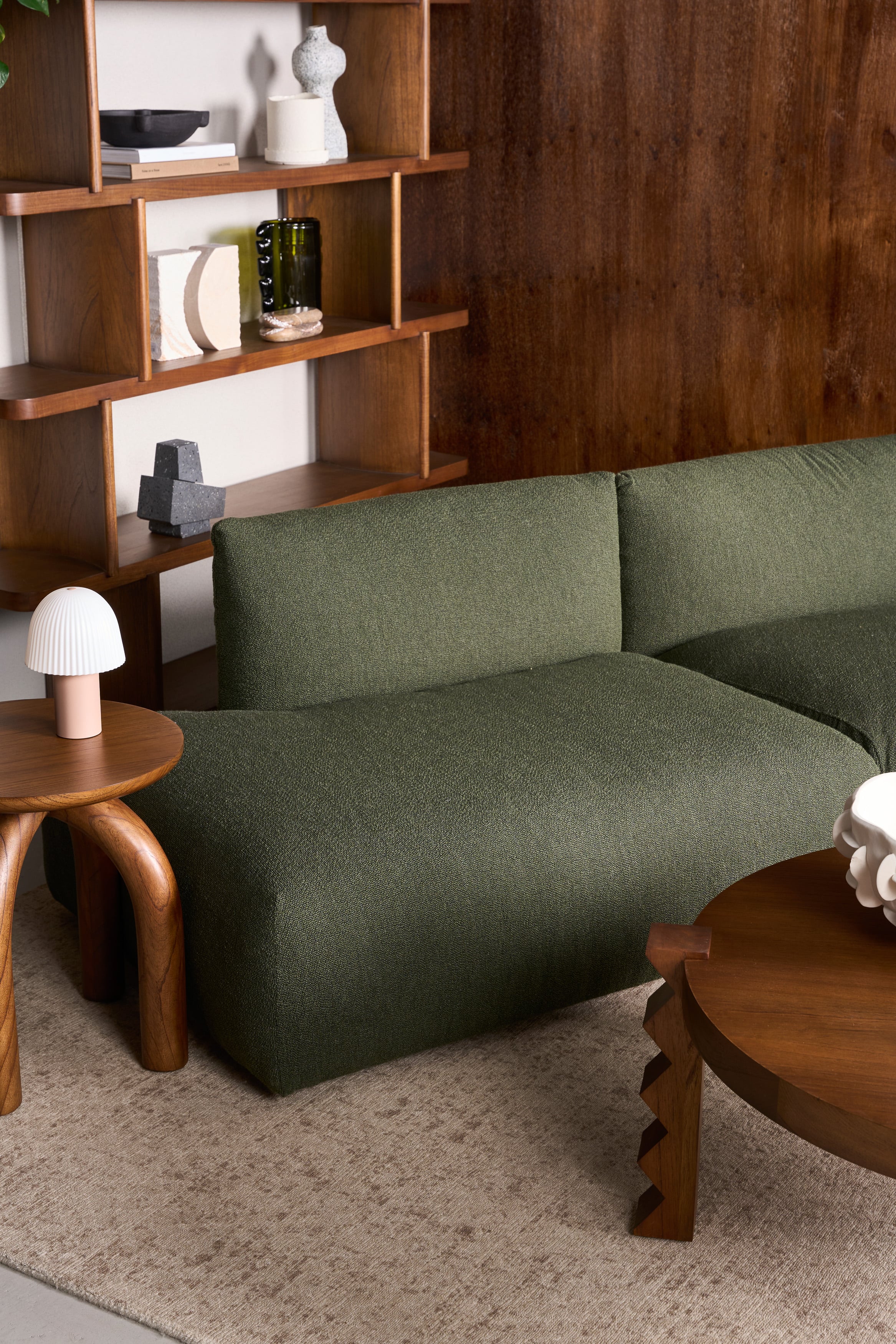 Slipper Sofa Set - Seaweed-Lisa 0028 - Floor Stock