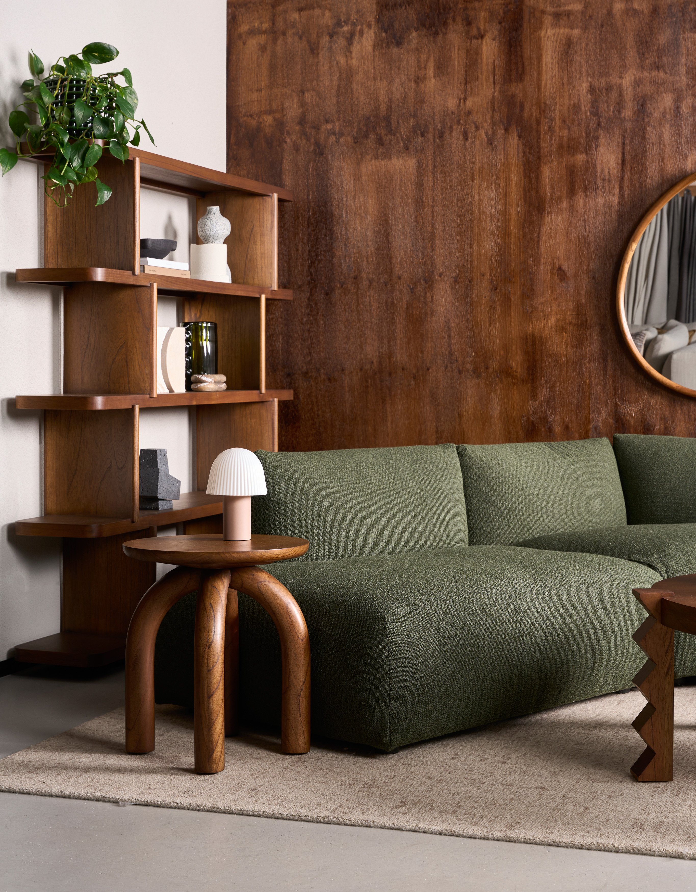 Slipper Sofa Set - Seaweed-Lisa 0028 - Floor Stock