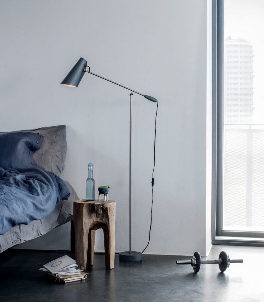 Birdy Floor Lamp - Black/Brass - Floor Stock