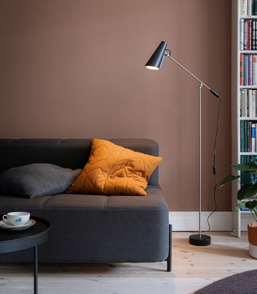 Birdy Floor Lamp - Black/Brass - Floor Stock