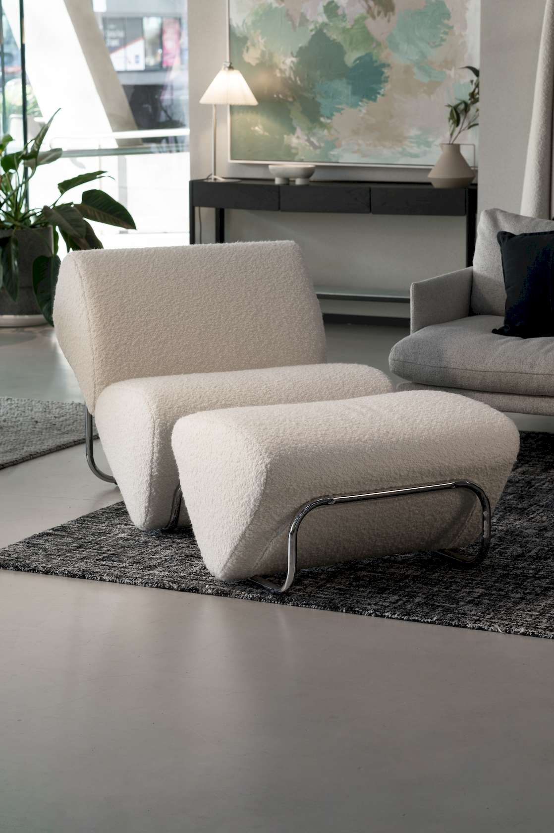 Trend Boucle Set - Chrome/Ivory - Floor Stock